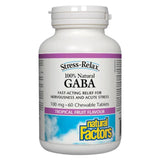 Natural Factors GABA Stress-Relax 100mg Tropical Fruit 60 Chewable Tablets - Nature's Source Inc