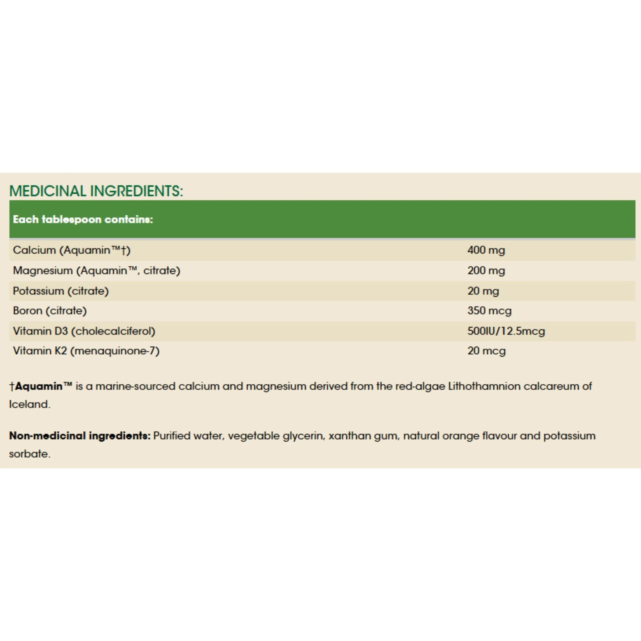 Certified Naturals Calcium Magnesium Orange 450 ml - Nature's Source Inc