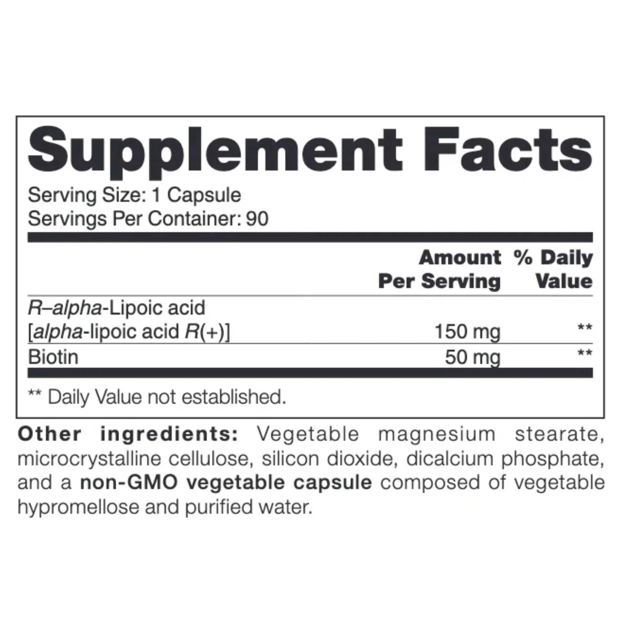 NFH ALA R+ SAP 90 Capsules - Nature's Source Inc