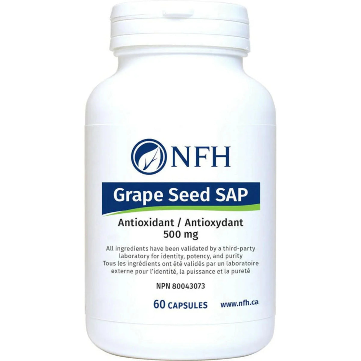 NFH Grape Seed SAP 60 capsules - Nature's Source Inc