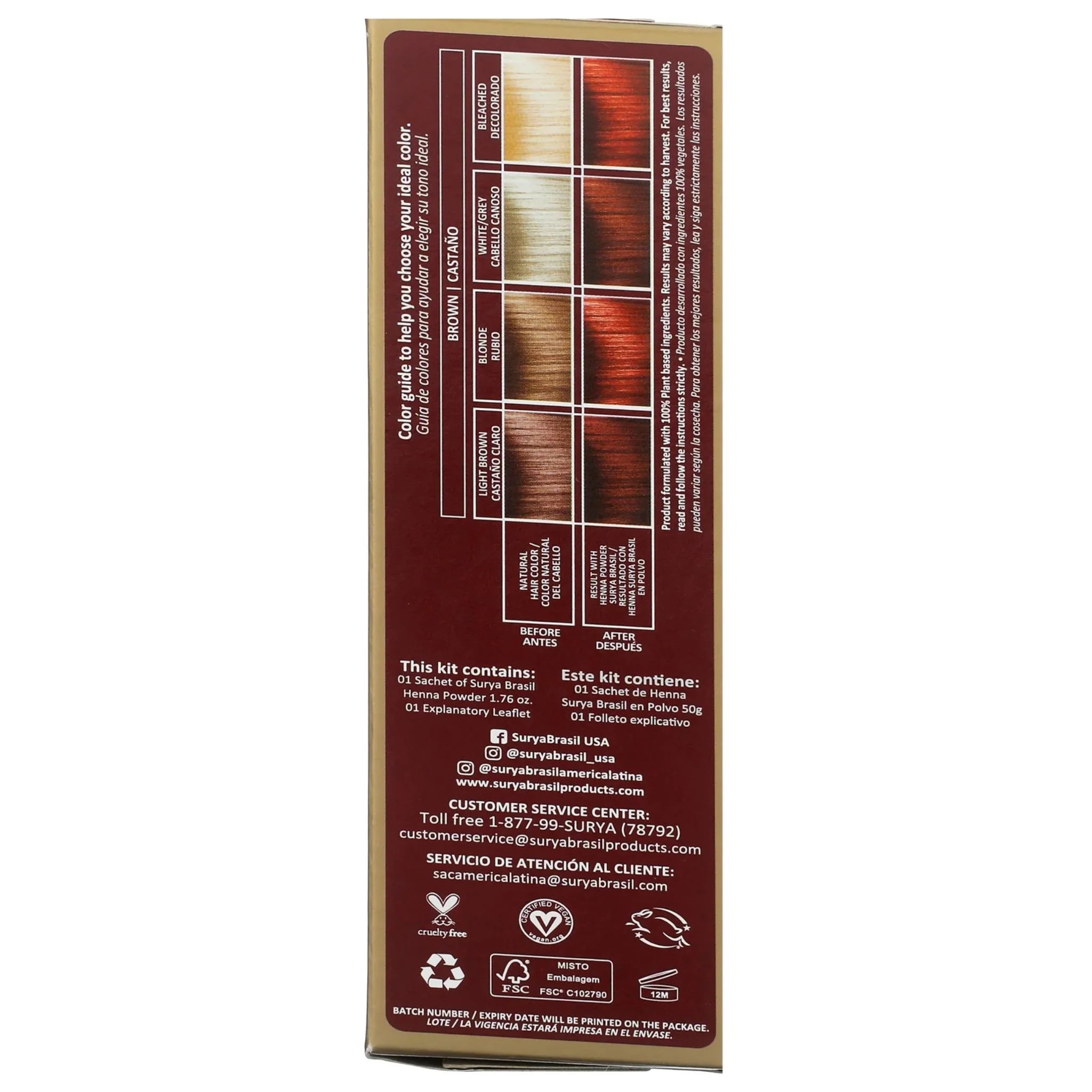 Surya Brasil Brown Henna Powder - 50g