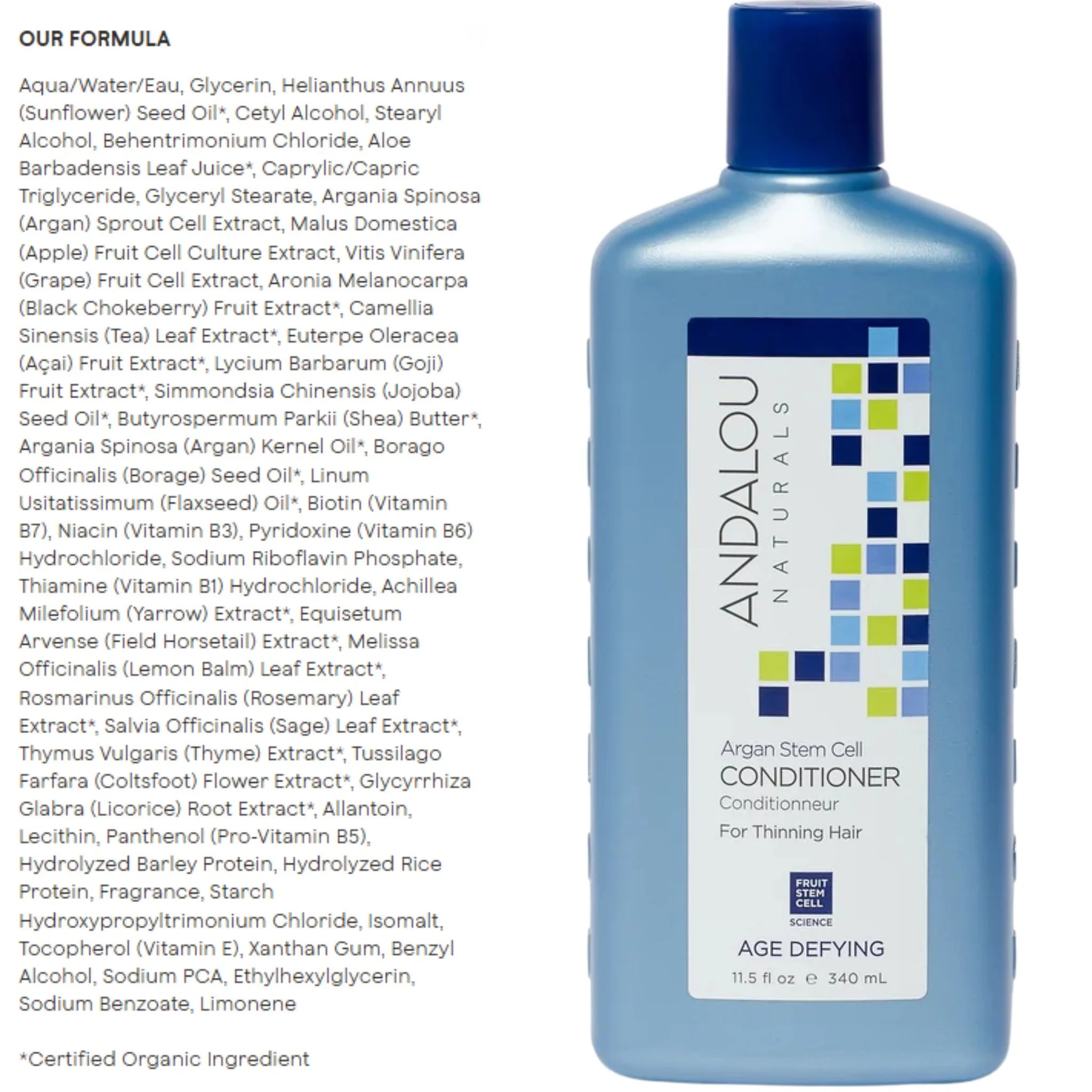 Andalou Naturals Argan Stem Cell Age Defying Conditioner - 340ml