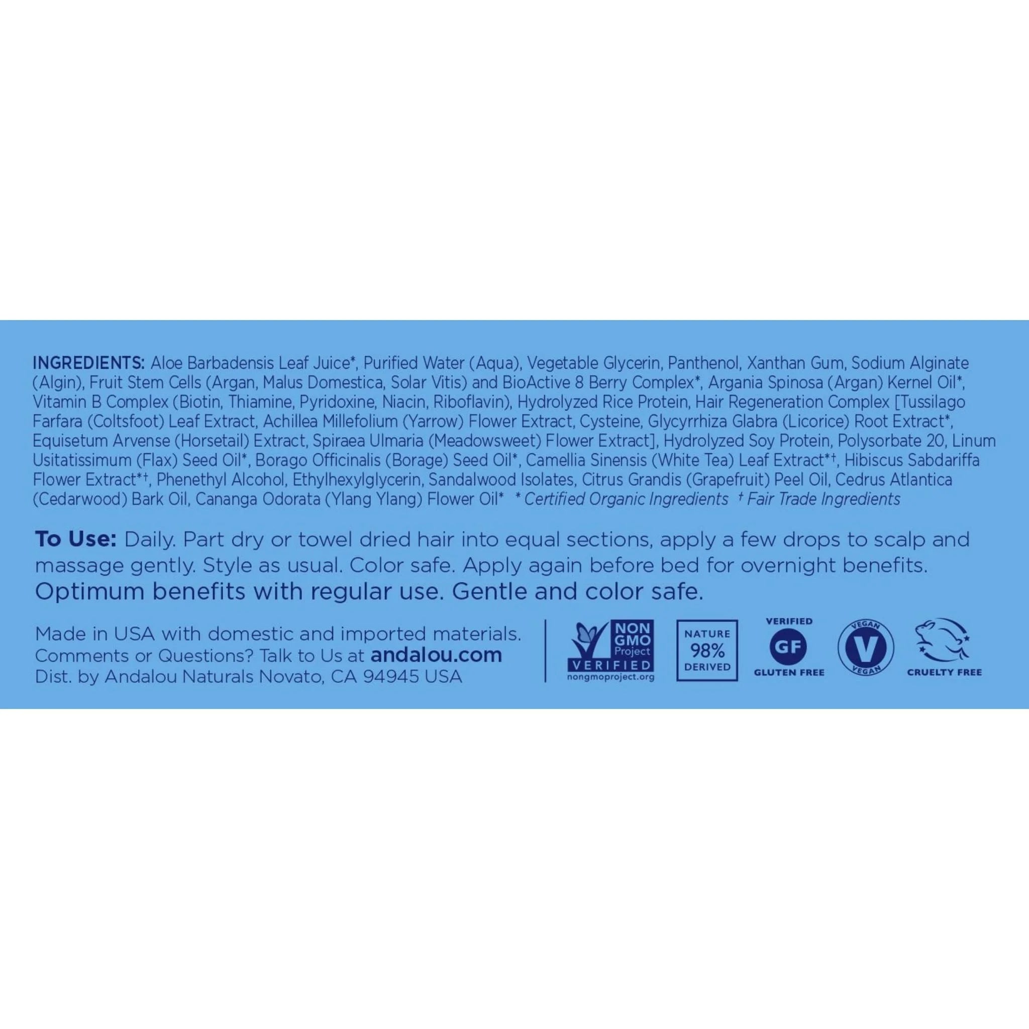 Andalou Naturals Age Defying Scalp Intensive - 62ml