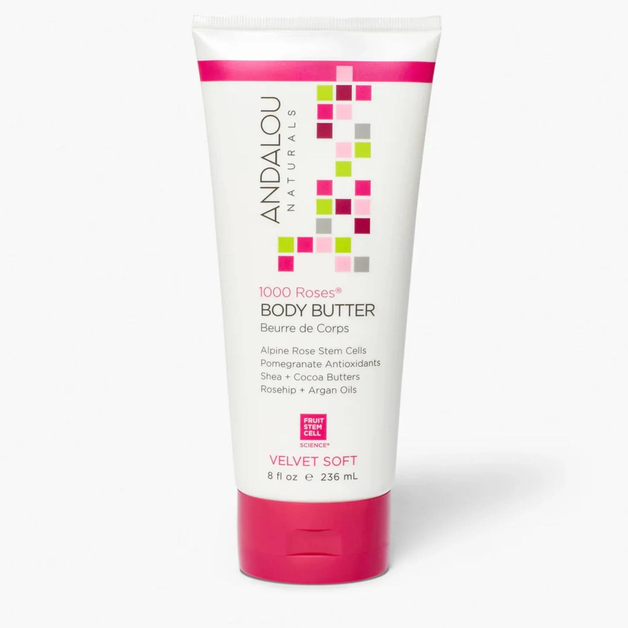 Andalou 1000 Roses Velvet Soft Body Butter 236ml