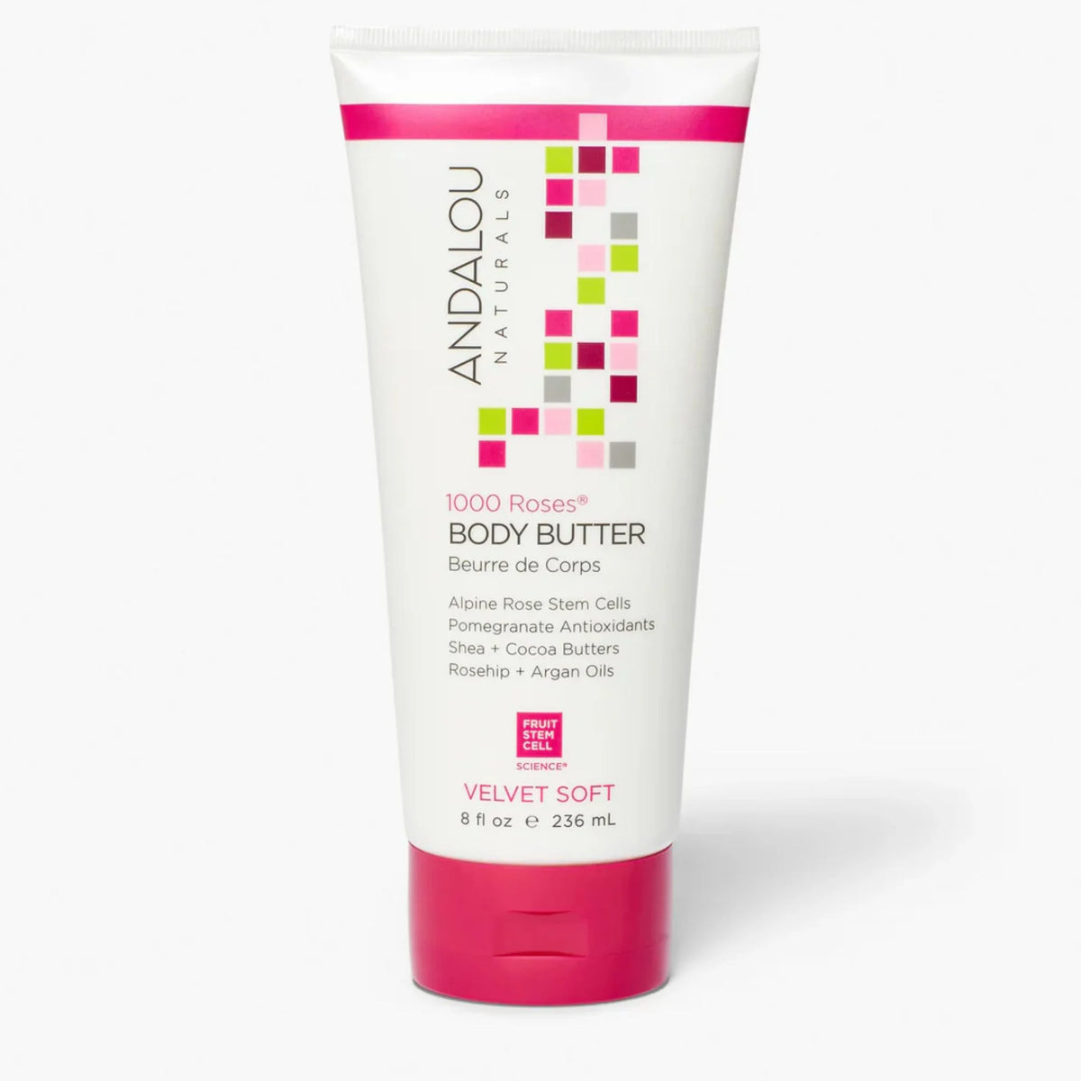 Andalou 1000 Roses Velvet Soft Body Butter 236ml