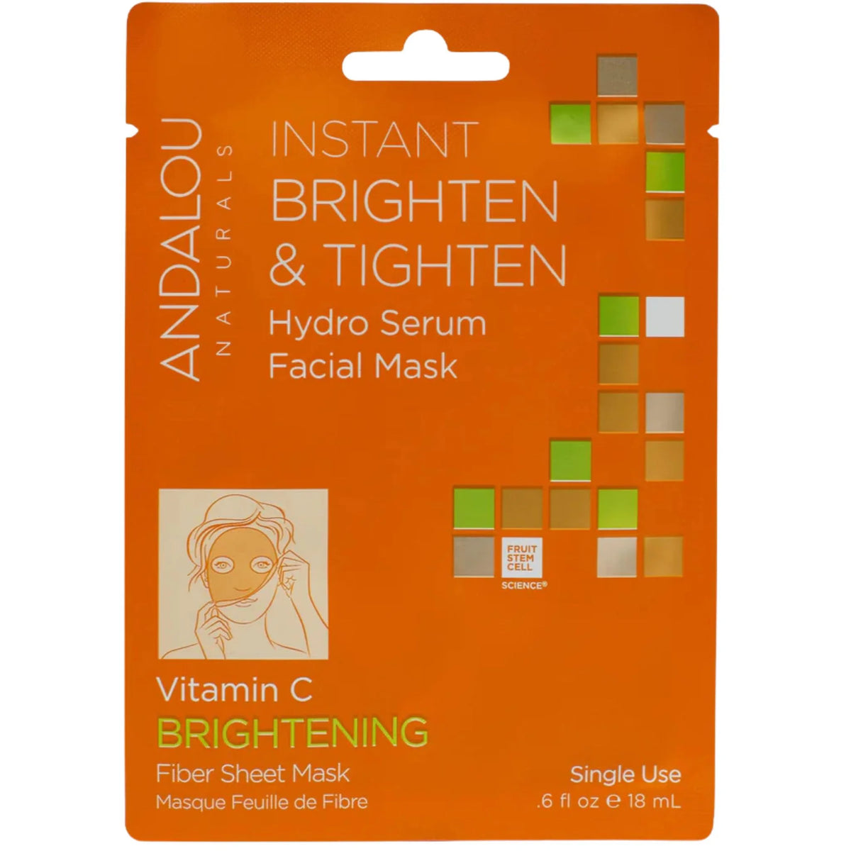 Andalou Naturals Brightening Hydro Facial Mask 18ml
