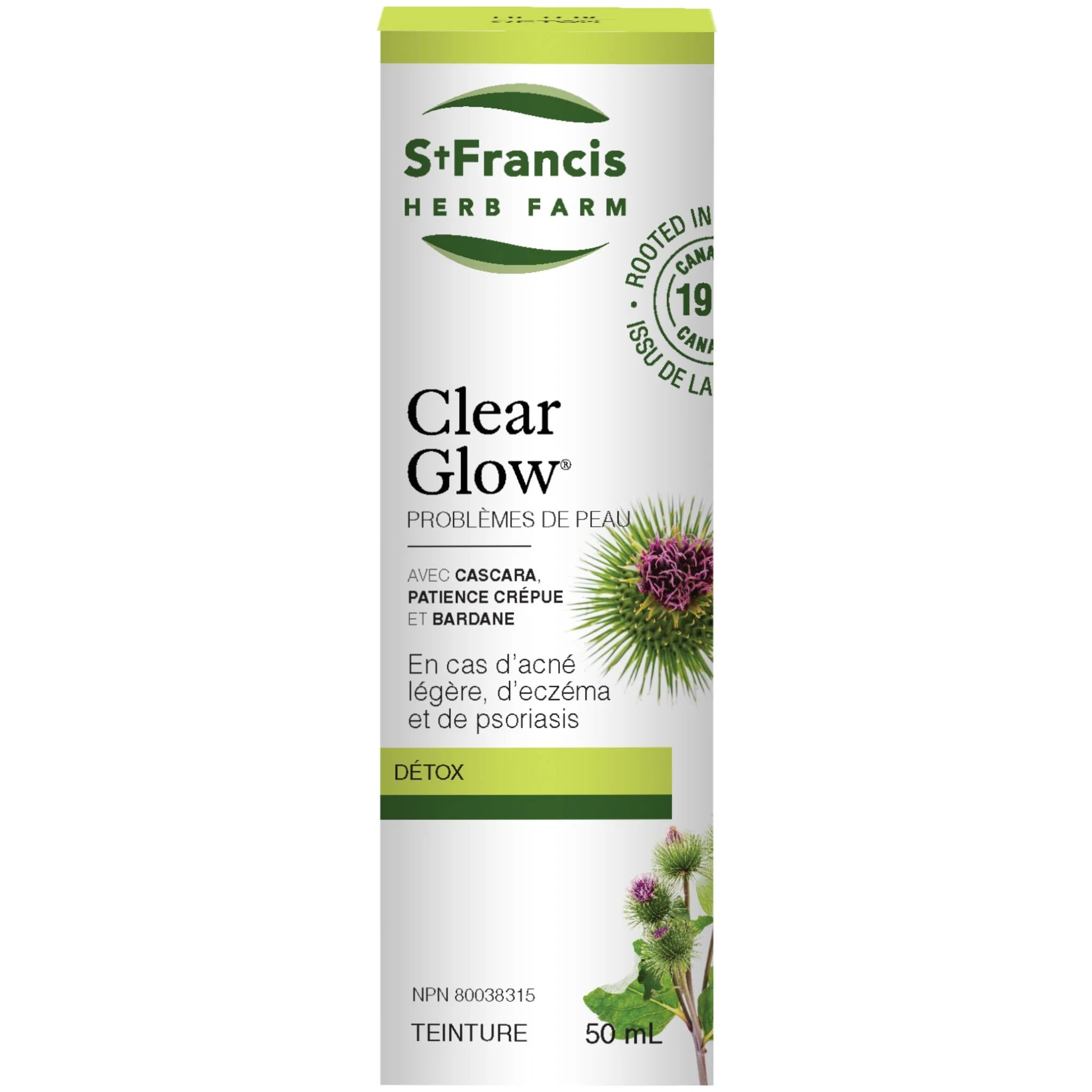 St. Francis Herb Clear Glow 50ml - Nature's Source Inc