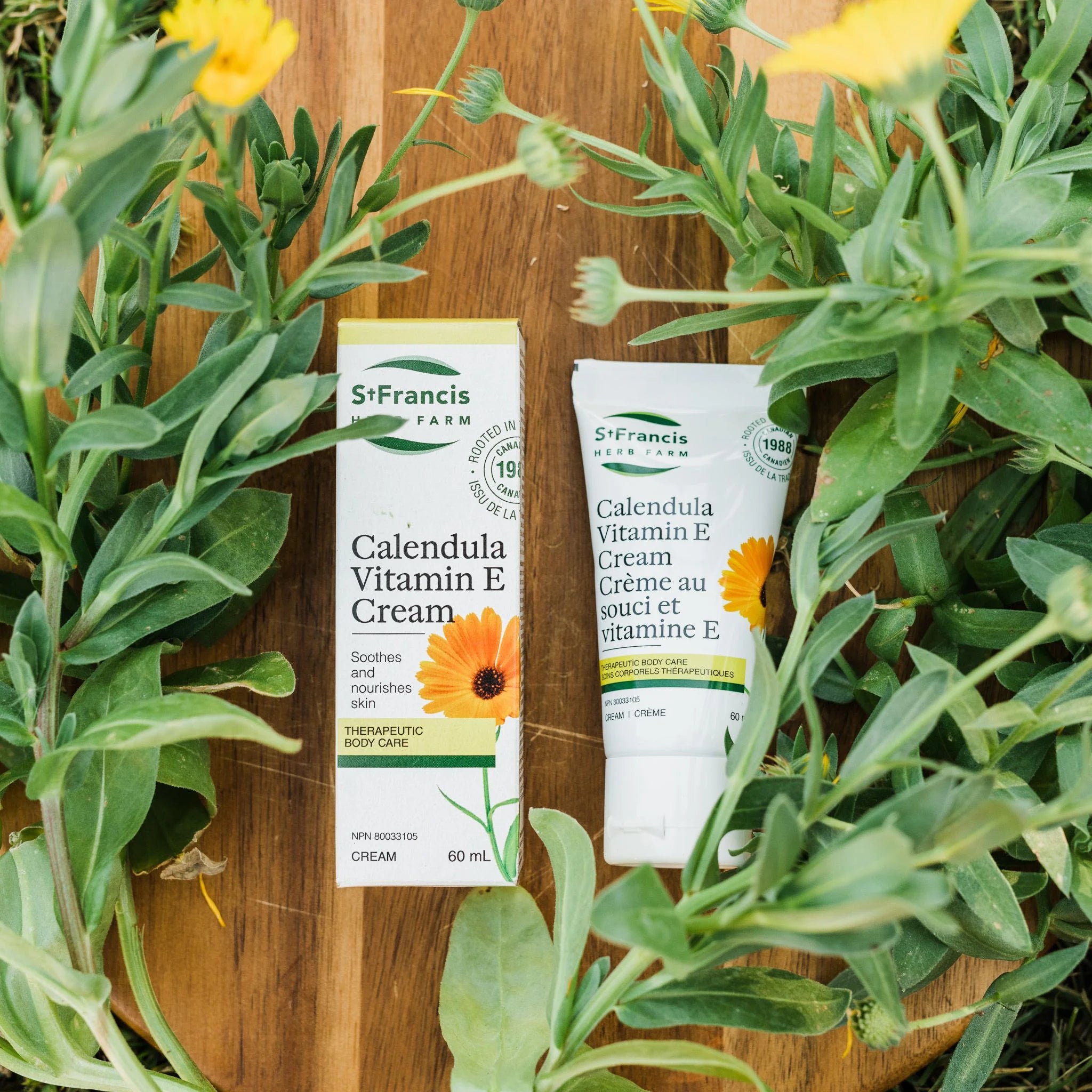 St. Francis Herb Farm Calendula Vitamin E Cream 60ml - Nature's Source Inc