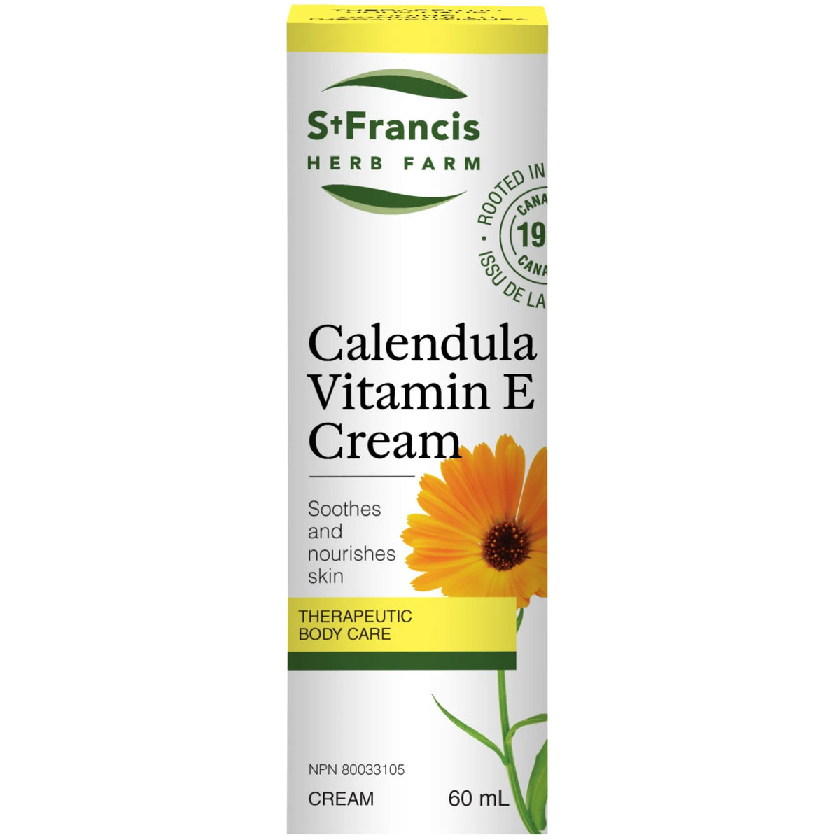 St. Francis Herb Farm Calendula Vitamin E Cream 60ml - Nature's Source Inc