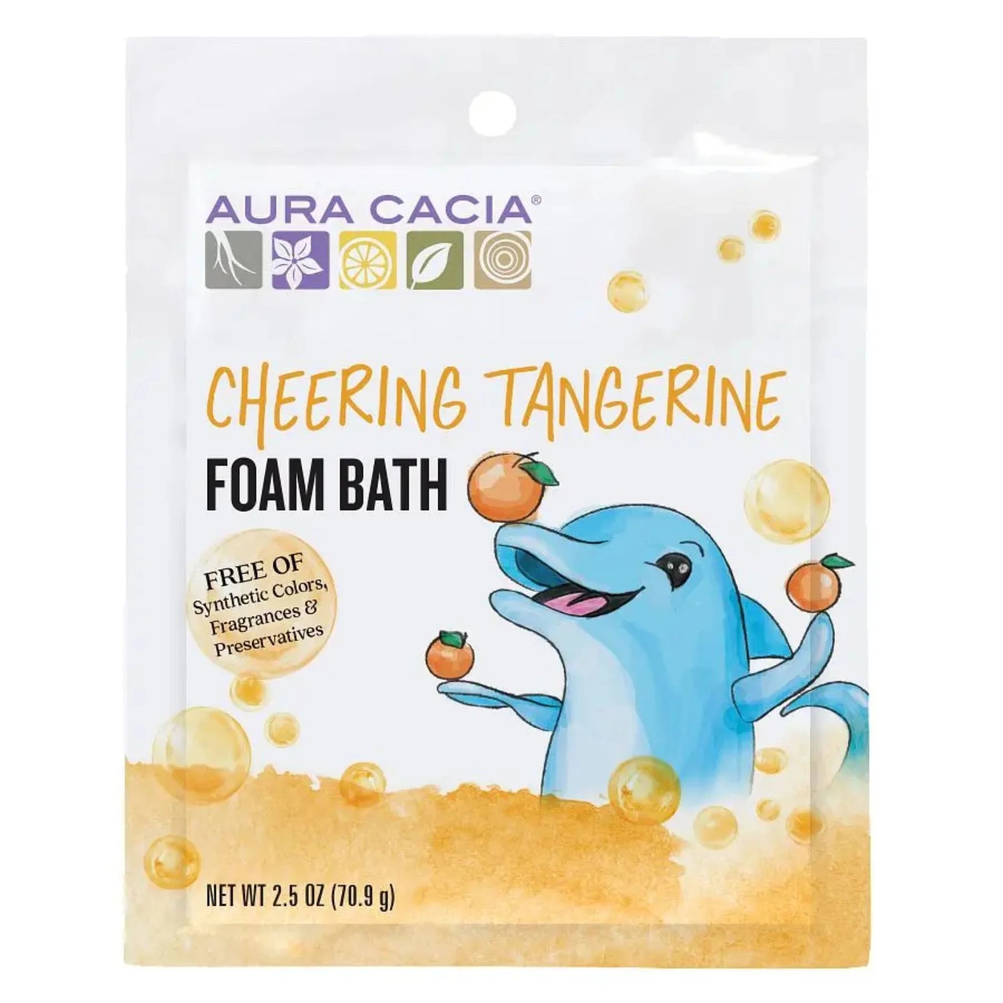 Aura Cacia Kid Cheer Foam Bath OrgTan 70.9g