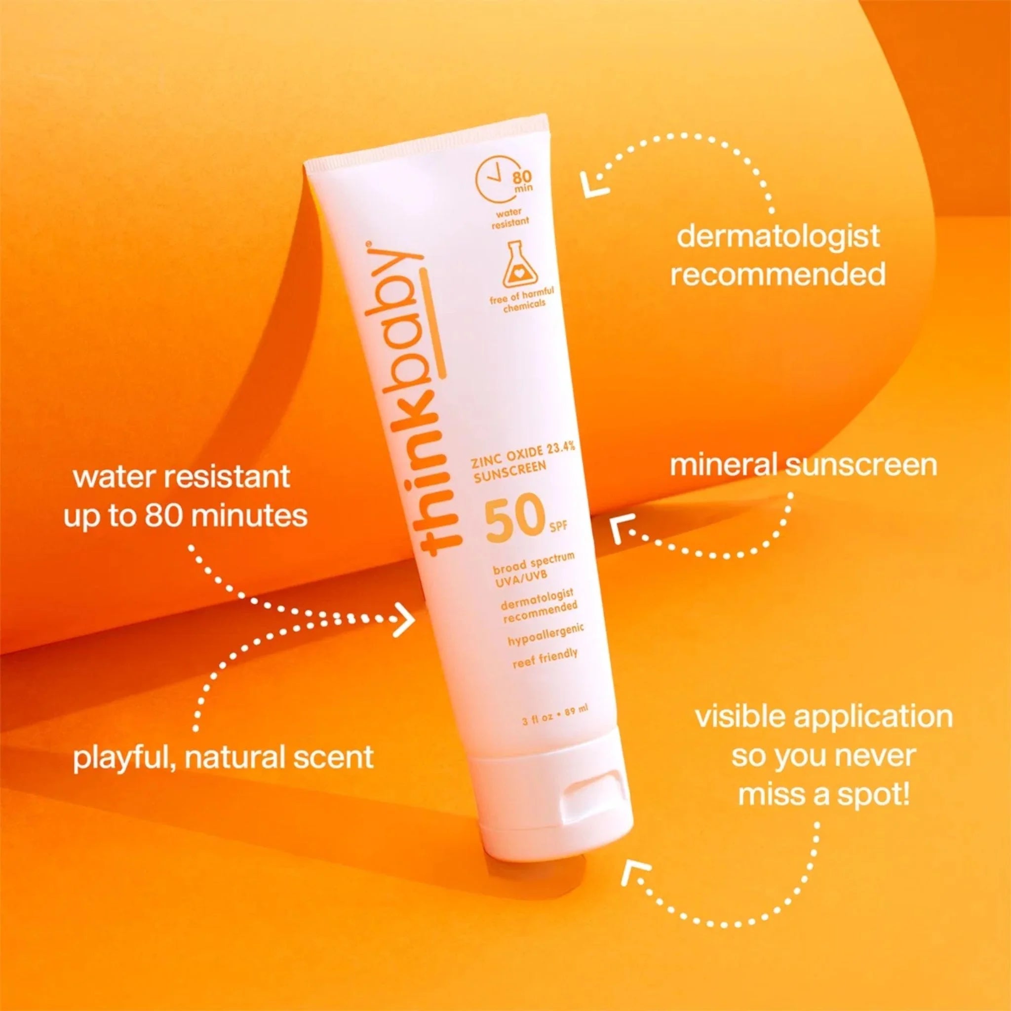 Thinkbaby SPF 50+ Safe Sunscreen (89ml)