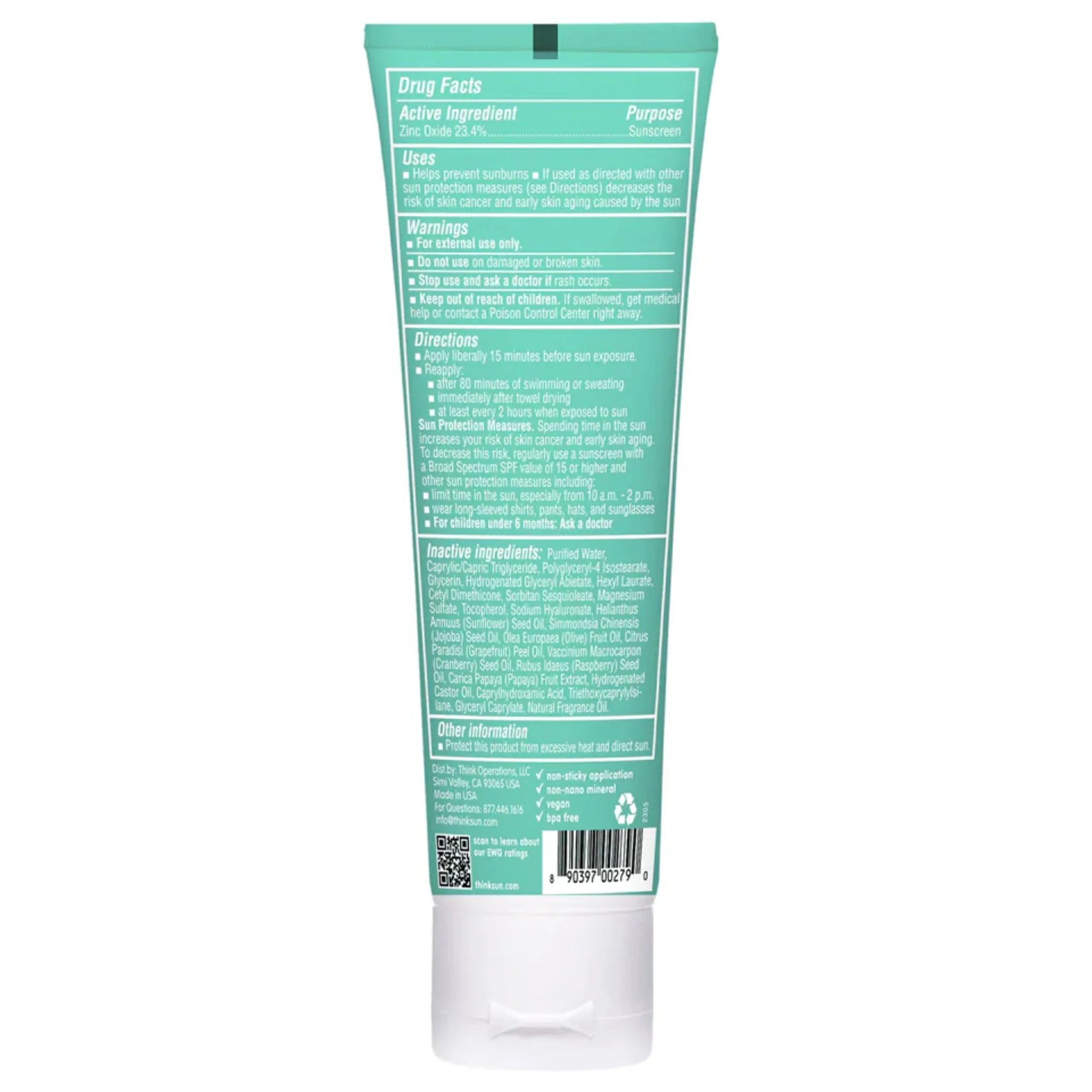 ThinkSport SPF50+ Kids Sunscreen - 89ml