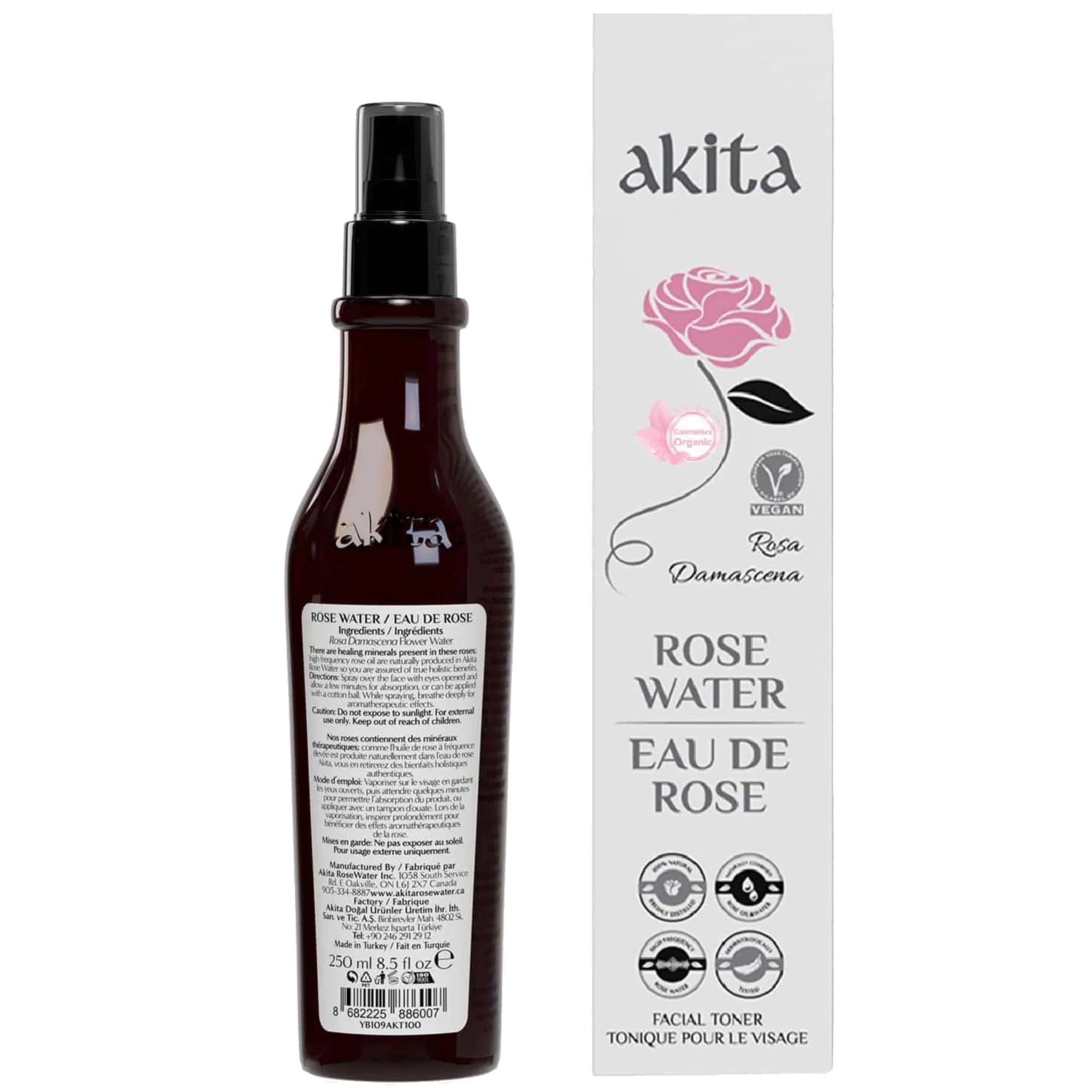 Akita Canada Rose Water 250mL