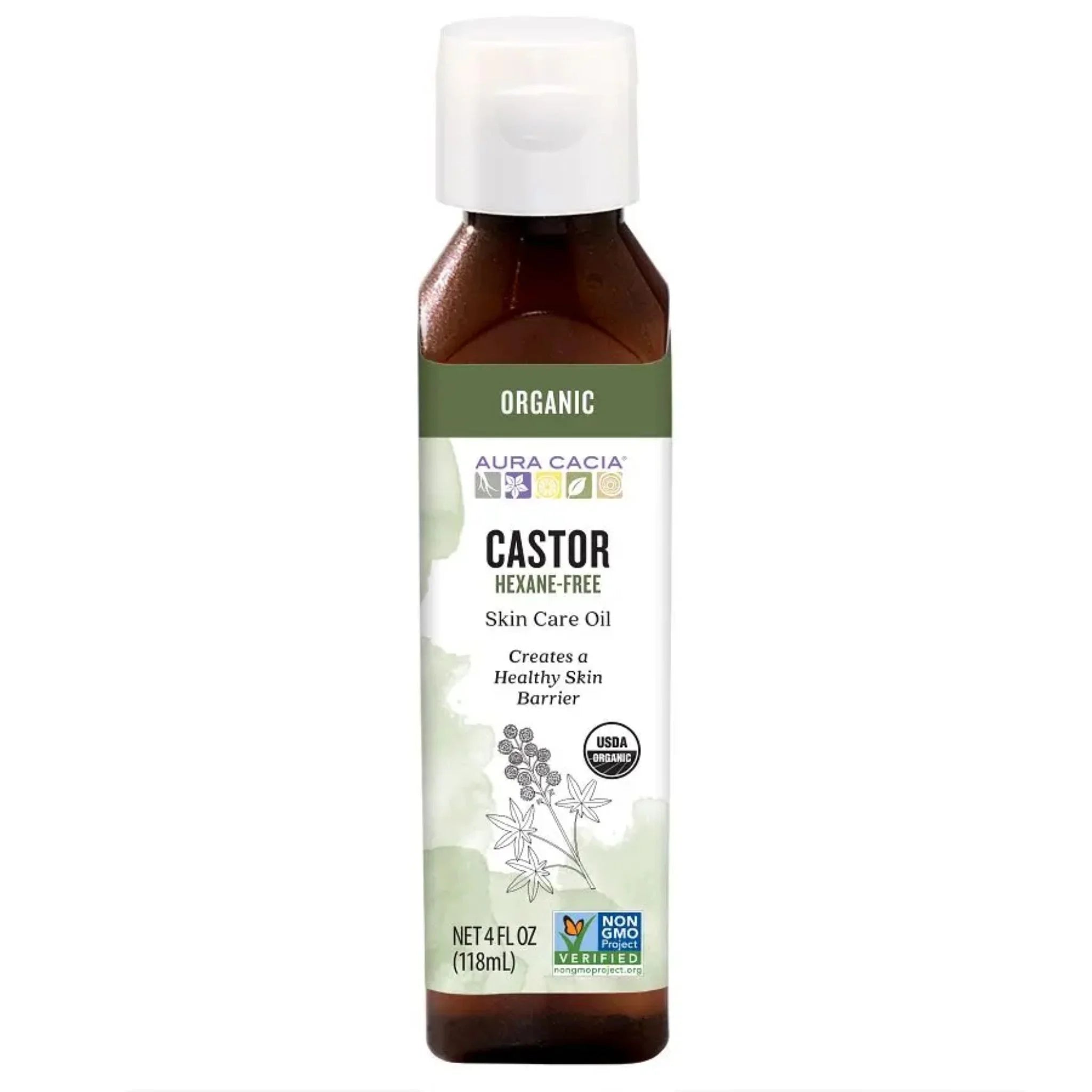 Aura Cacia Castor Oil 118ml