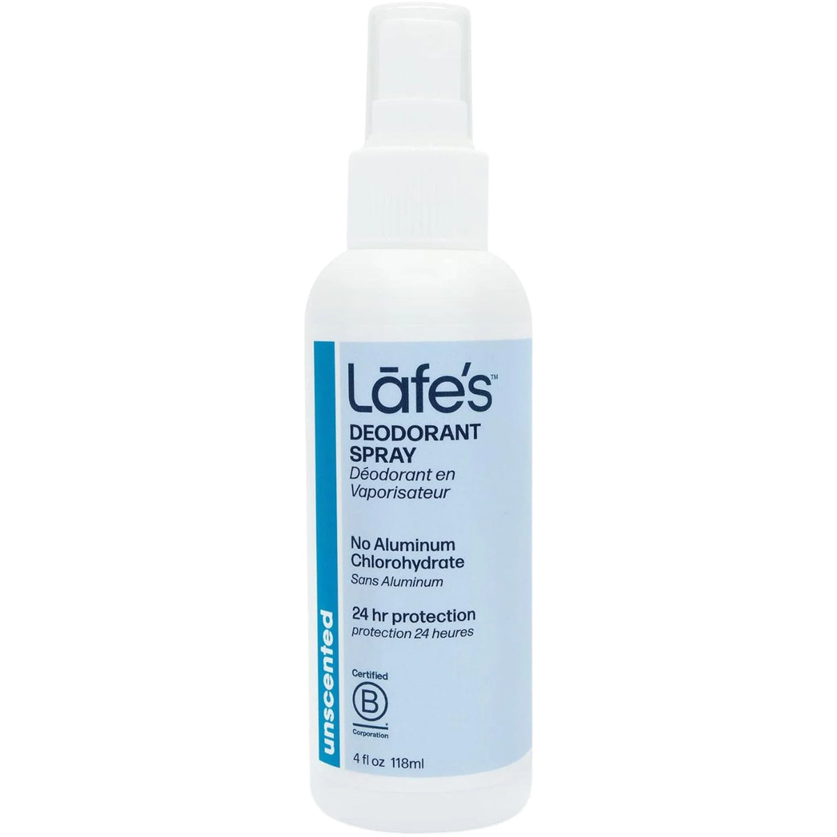 Lafe's Body Care Unscented Natural Deodorant Spray 118ml