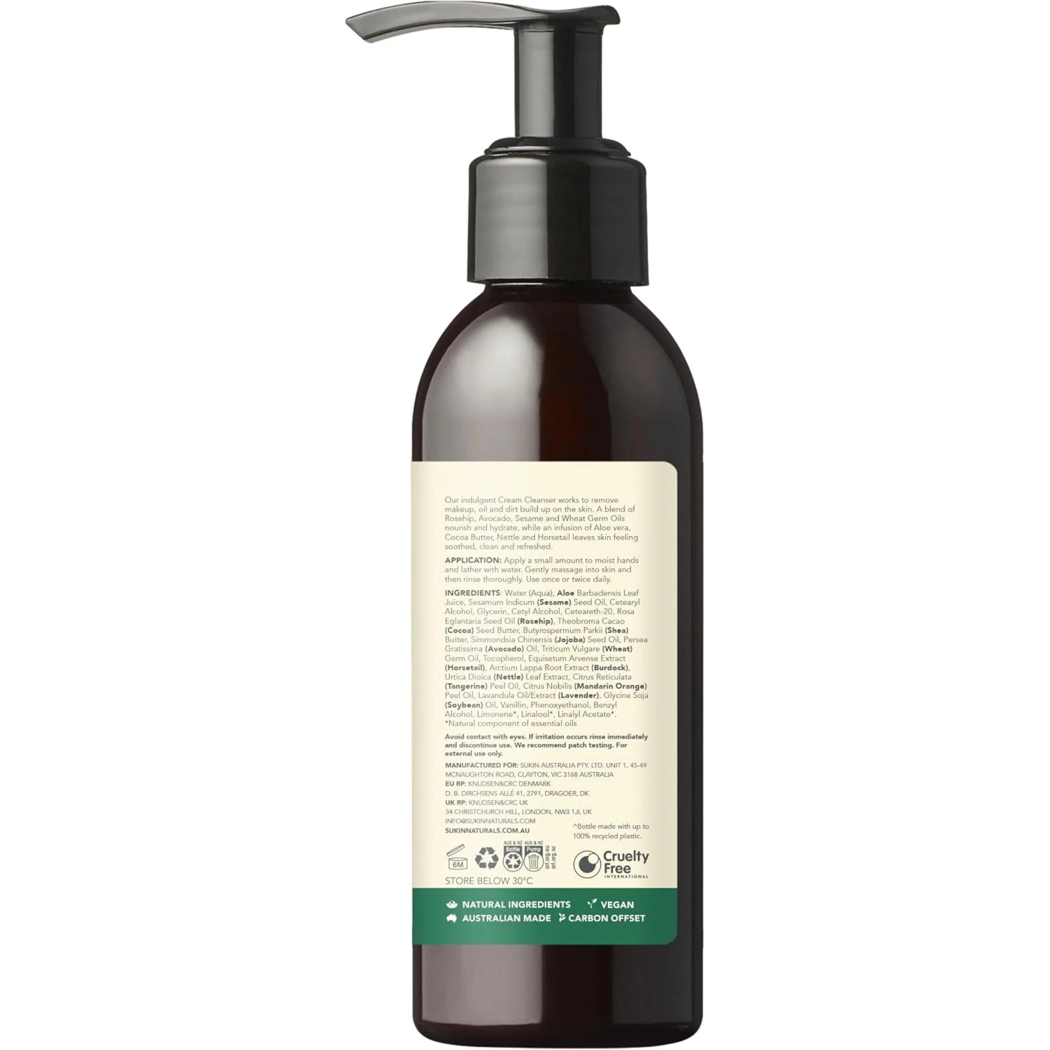Sukin Signature Cream Cleanser Pump 125ml
