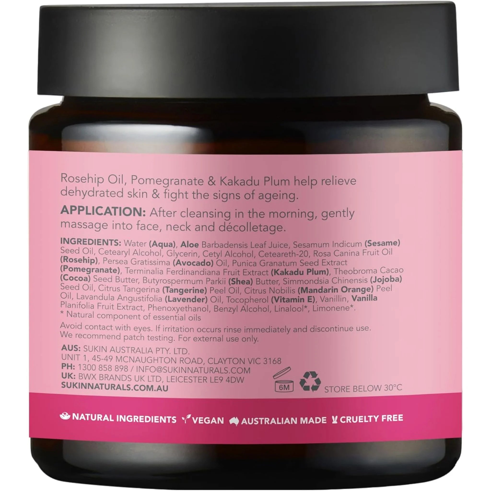 Sukin Rosehip Hydrating Day Cream - 120ml