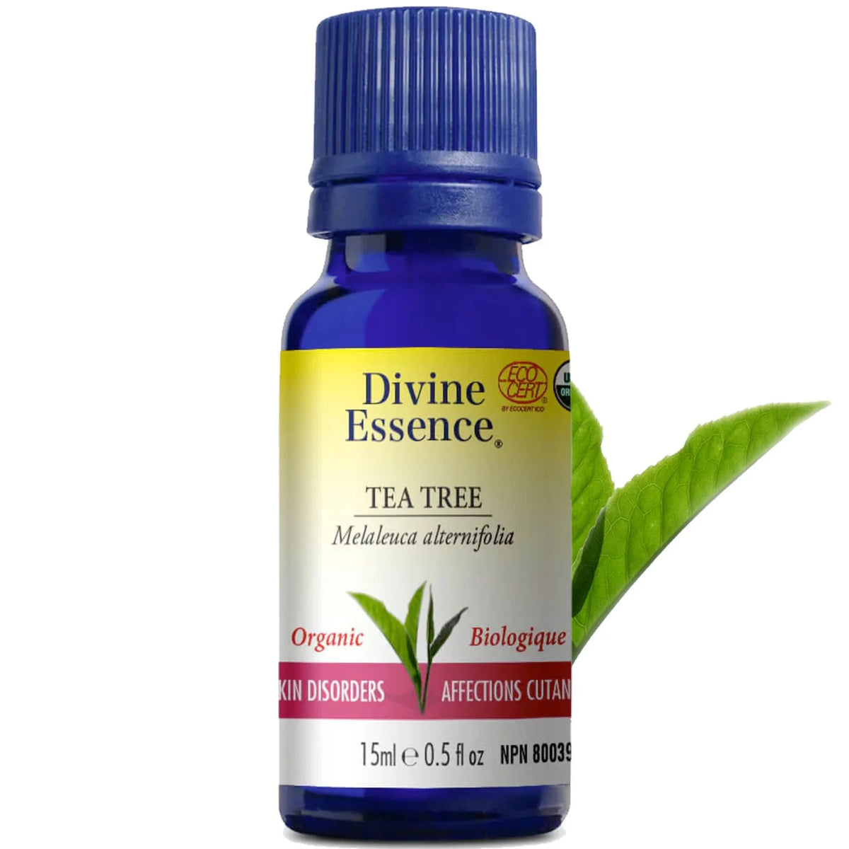 Divine Essence Organic Tea Tree Essential Oil - 15ml