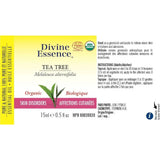 Divine Essence Organic Tea Tree Essential Oil - 15ml