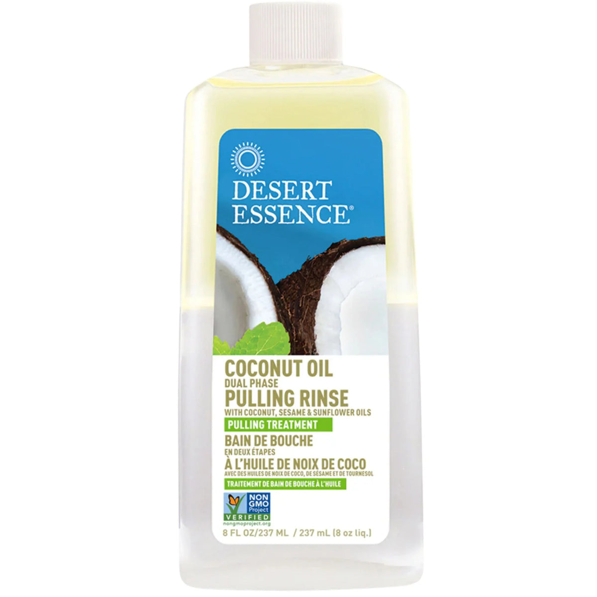 Desert Essence Coconut Oil Dual-Phase Pulling Rinse 237ml