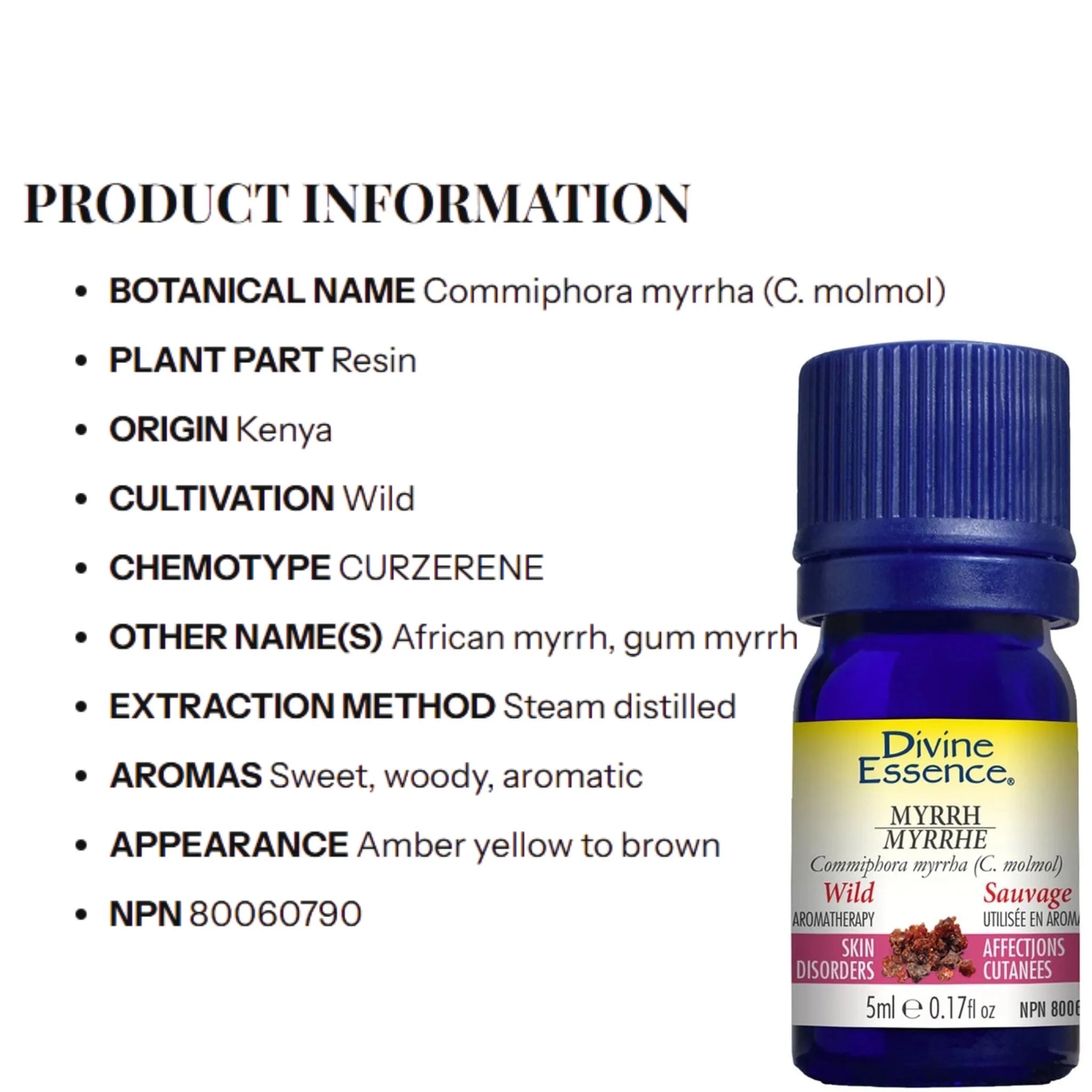Divine Essence Wild Myrrh Essential Oil 5ml