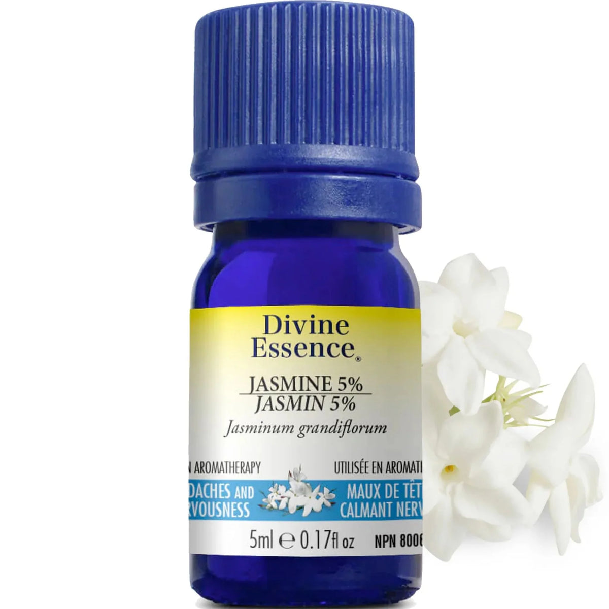 Divine Essence Jasmine 5% Absolute Essential Oil - 5ml