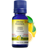 Divine Essence Organic Lemon Essential Oil - 15ml