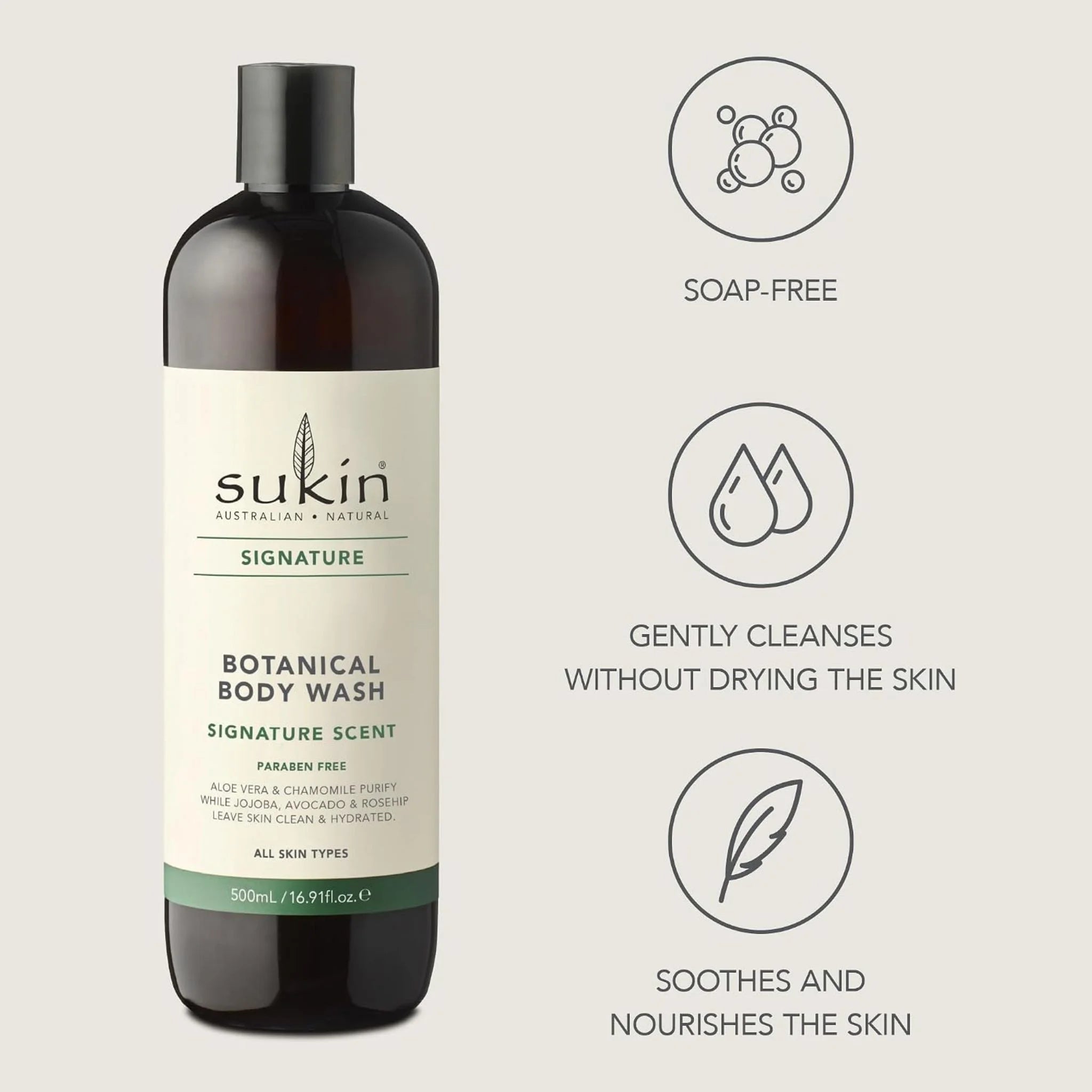 Sukin Botanical Body Wash 500ml