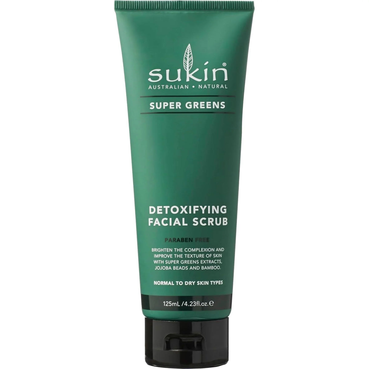 Sukin Super Greens Detoxifying Facial Scrub 125ml