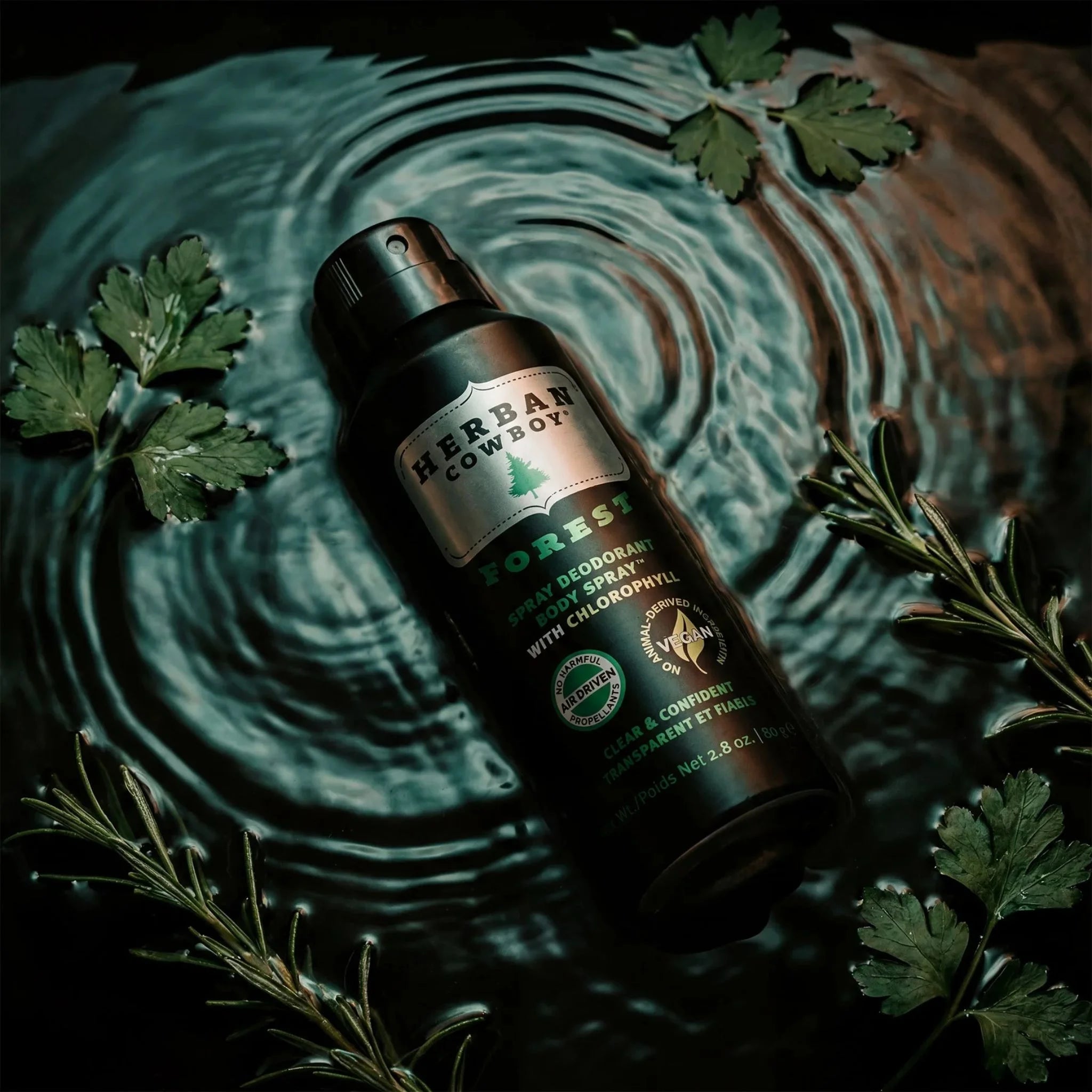 Herban Cowboy Dry Deodorant Spray Forest 80g