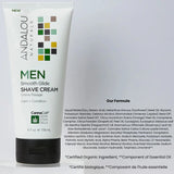 Andalou Naturals Men Smooth Glide Shave Cream 178ml