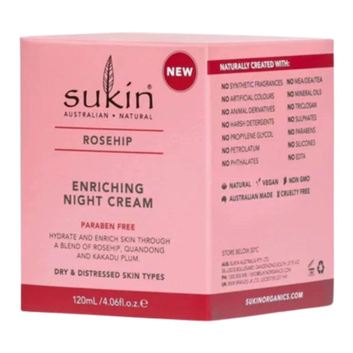 Sukin Rosehip Night Cream 120ml