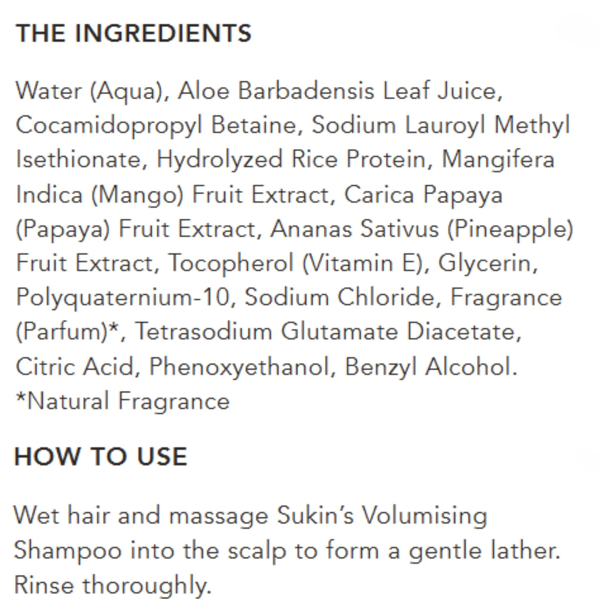 Sukin Volumising Shampoo - 500ml