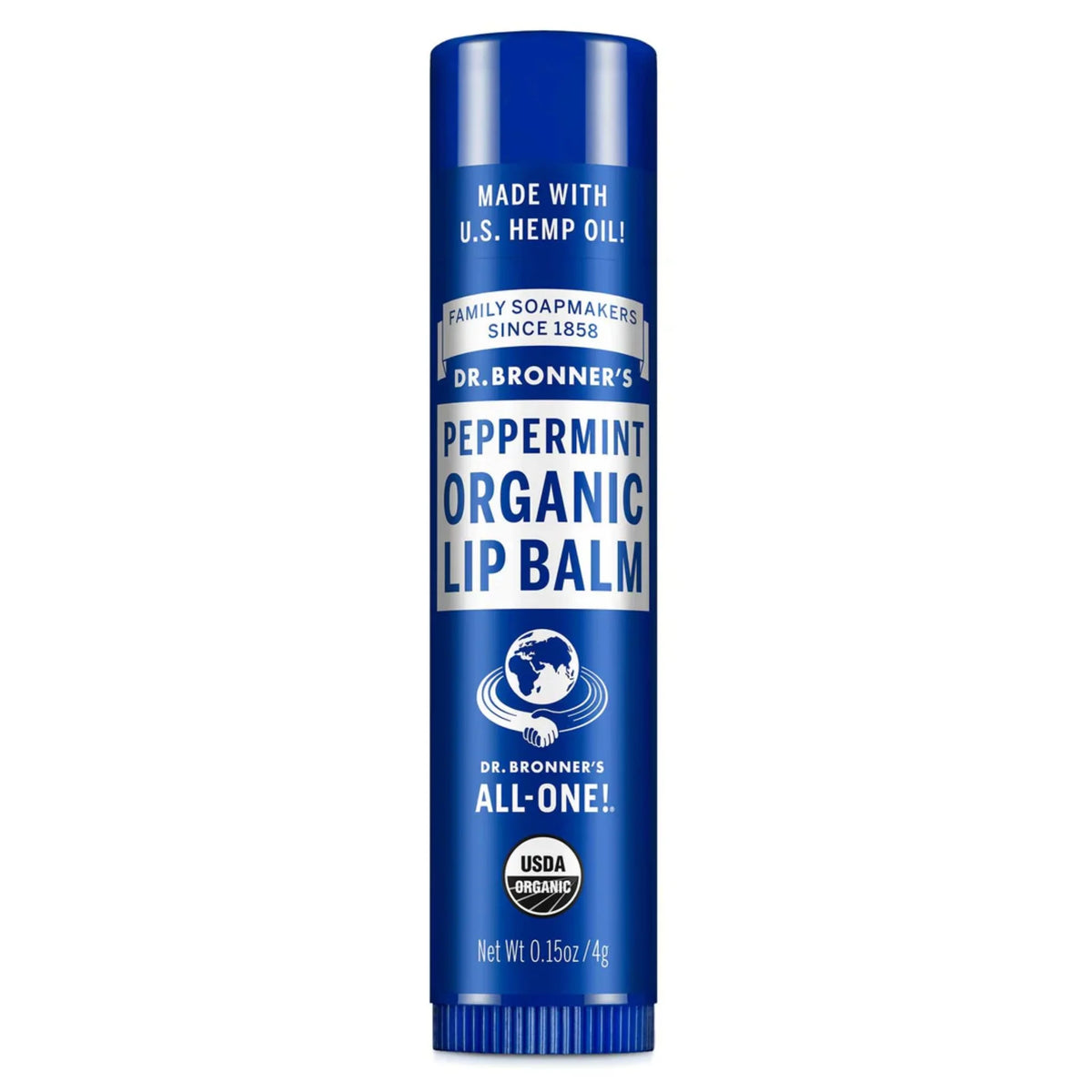 Dr. Bronner's Peppermint Lip Balm 4g