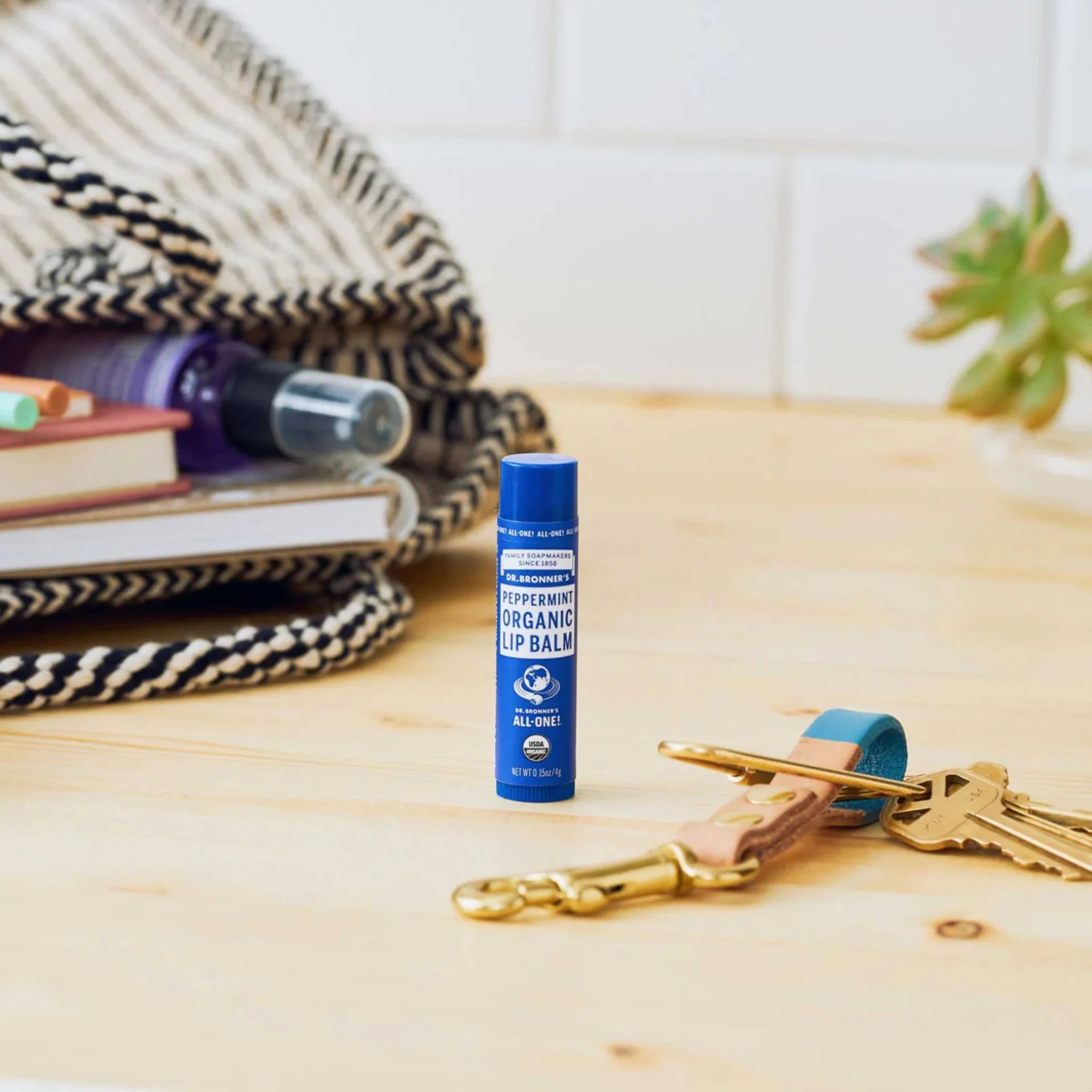 Dr. Bronner's Peppermint Lip Balm 4g