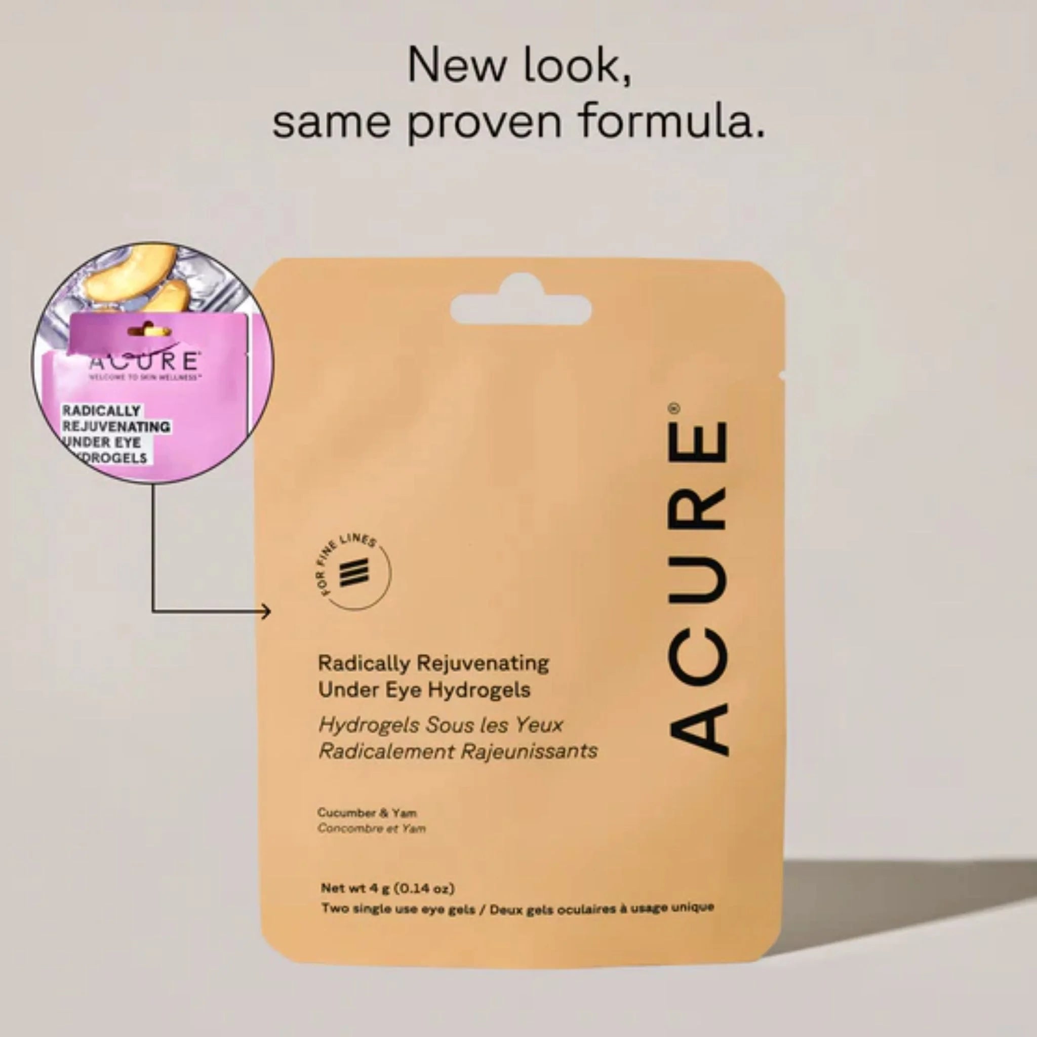 Acure Rejuvenating Under Eye Hydrogel Mask 7ml