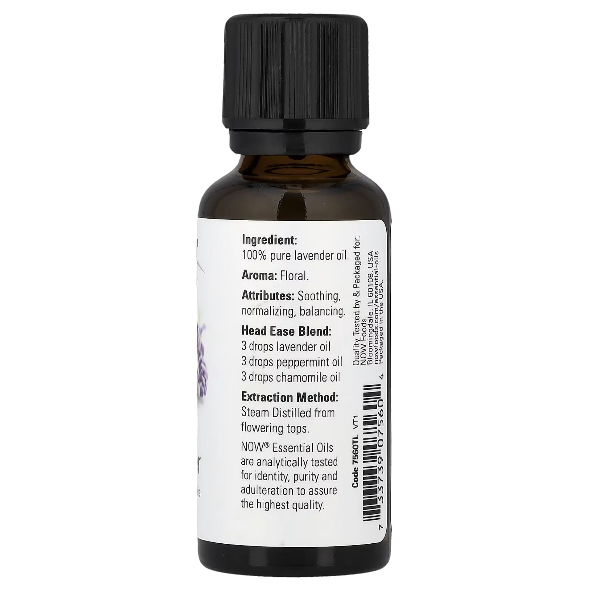 Now Essential Oils 100% Pure Lavender Oil (Lavandula angustifolia) - 30 ml