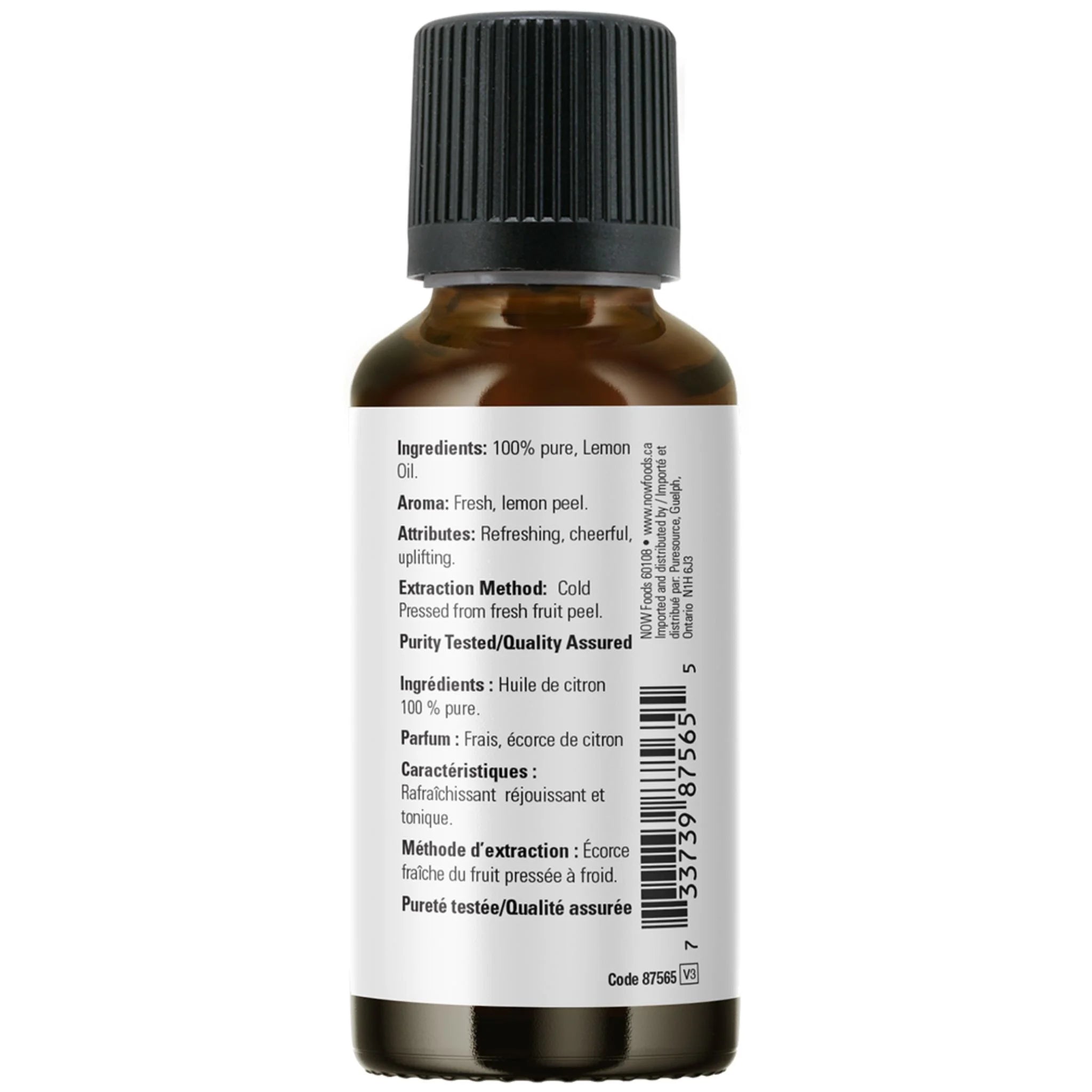 Now Essential Oils 100% Pure Lemon (Citrus limon) 30ml