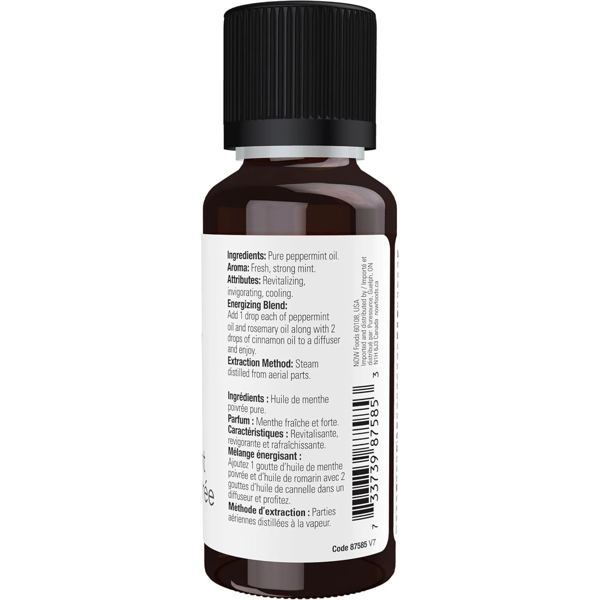 Now Essential Oils 100% Pure Peppermint Oil (Mentha piperita) 30 ml