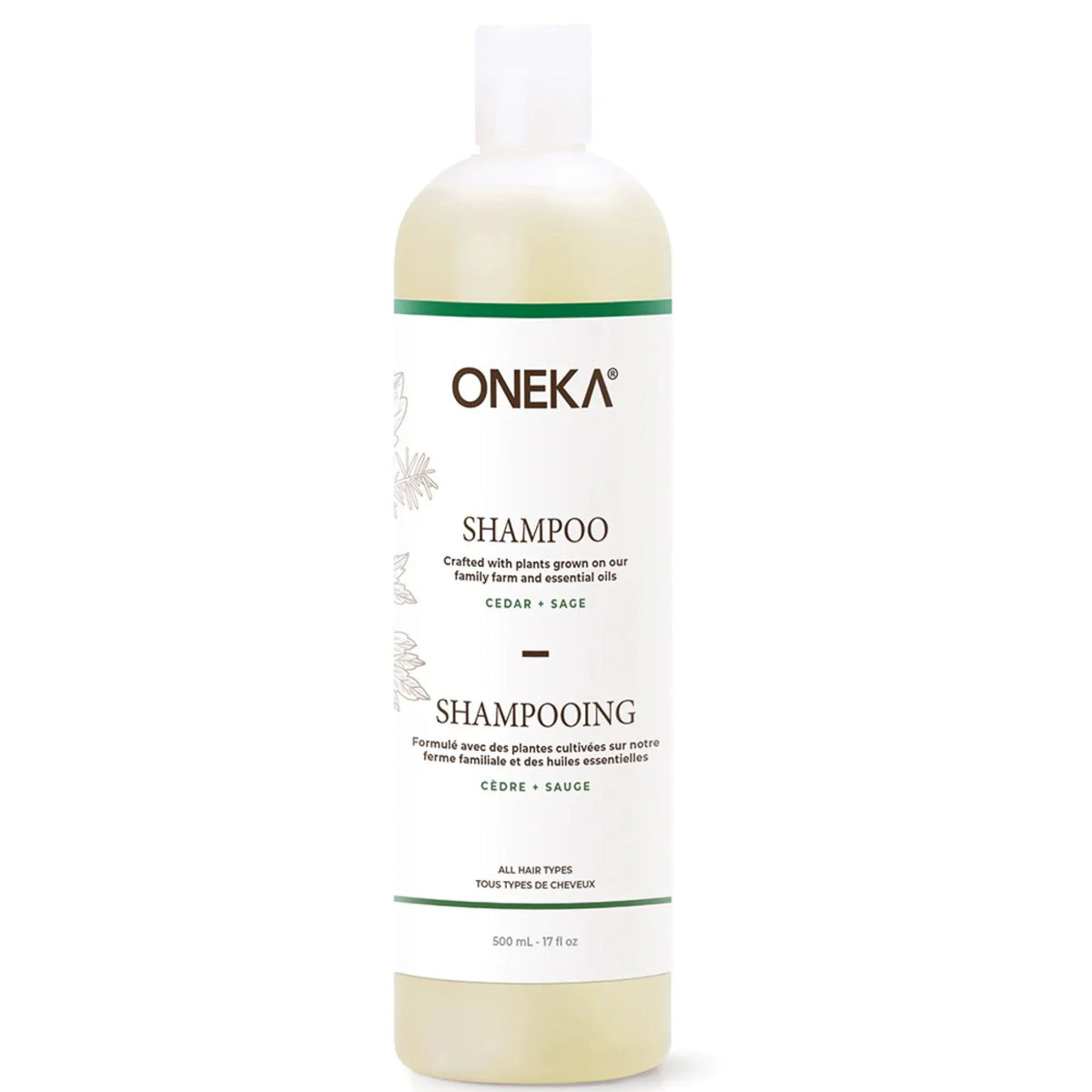 Oneka Cedar & Sage Shampoo - 500ml