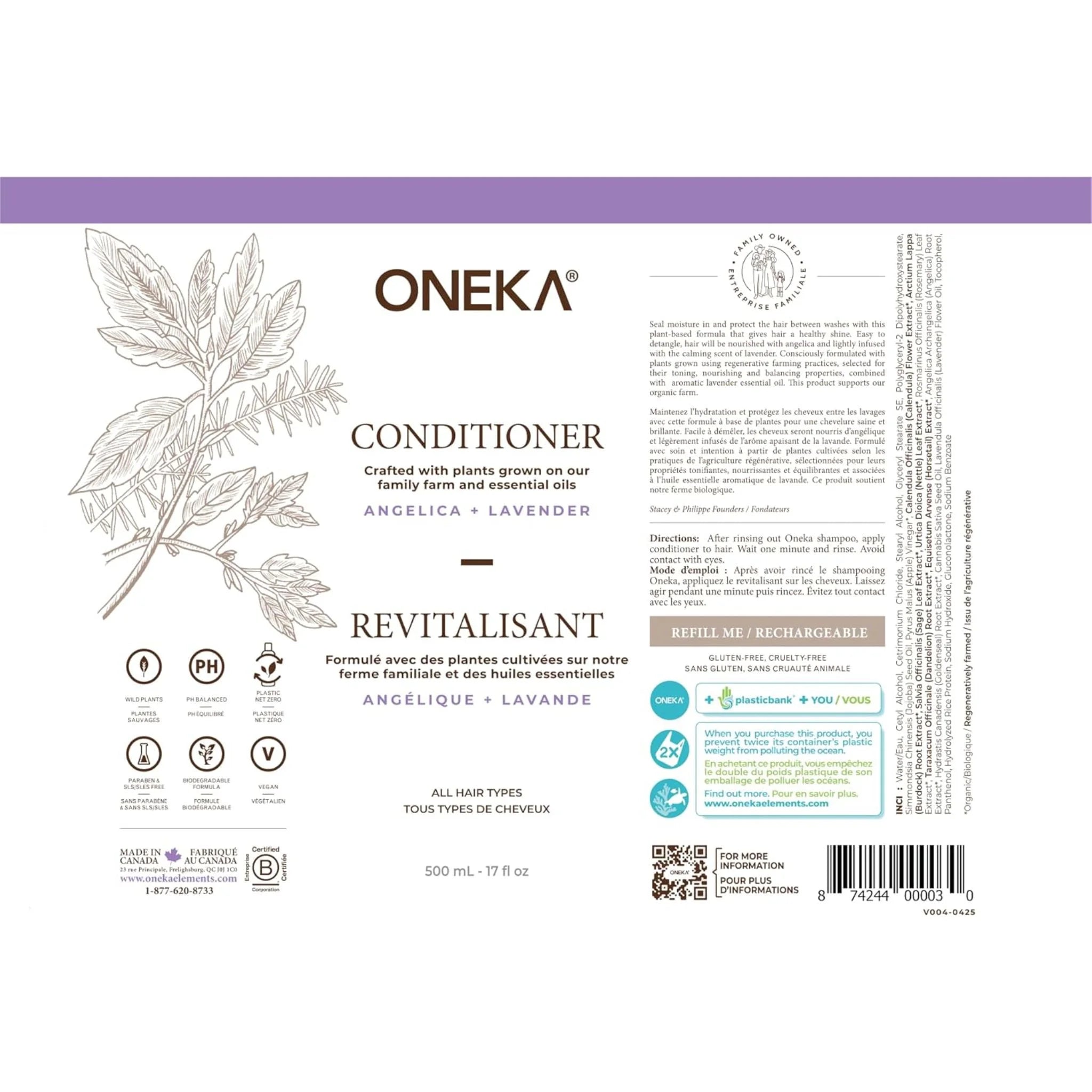 Oneka Angelica & Lavender Conditioner - 500ml