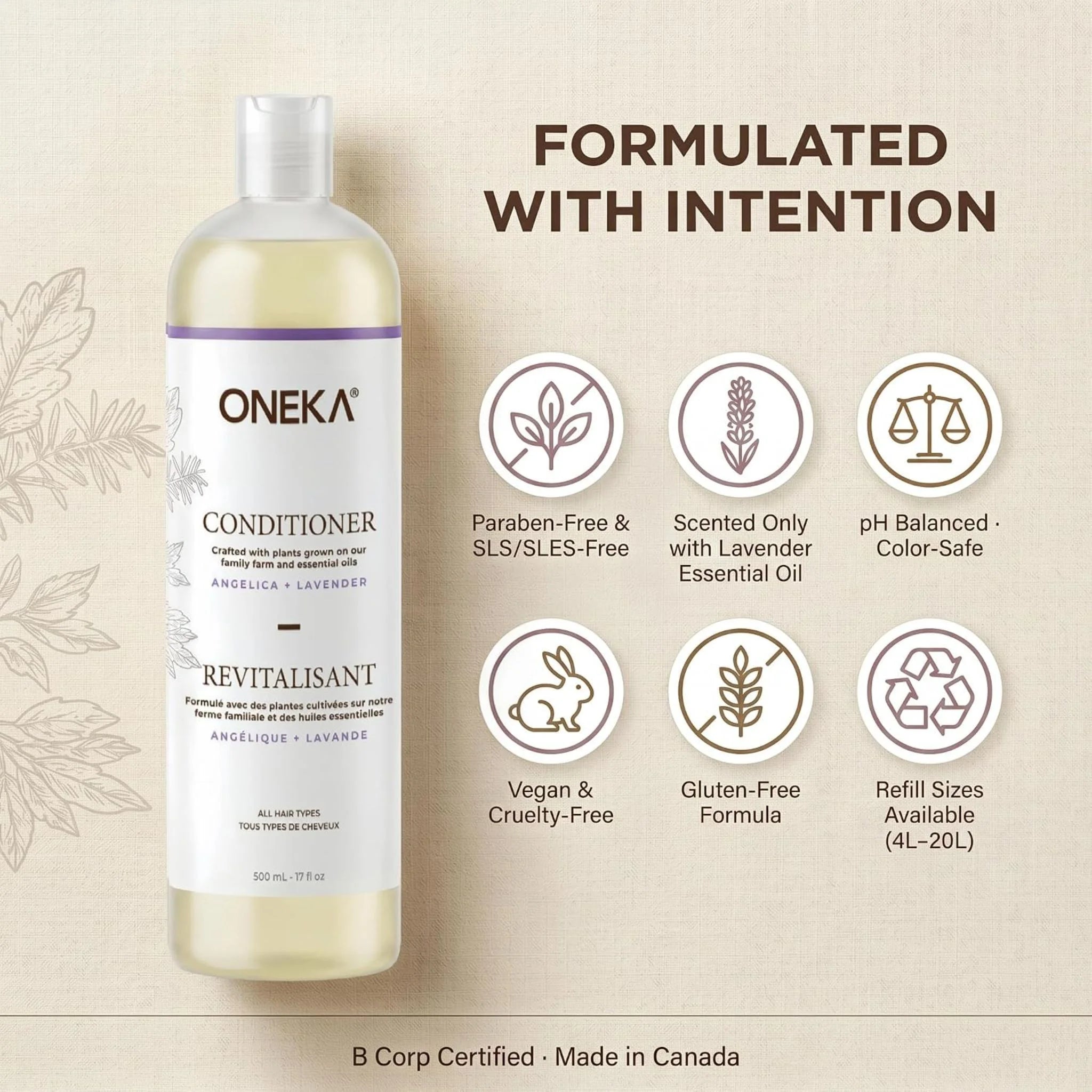 Oneka Angelica & Lavender Conditioner - 500ml