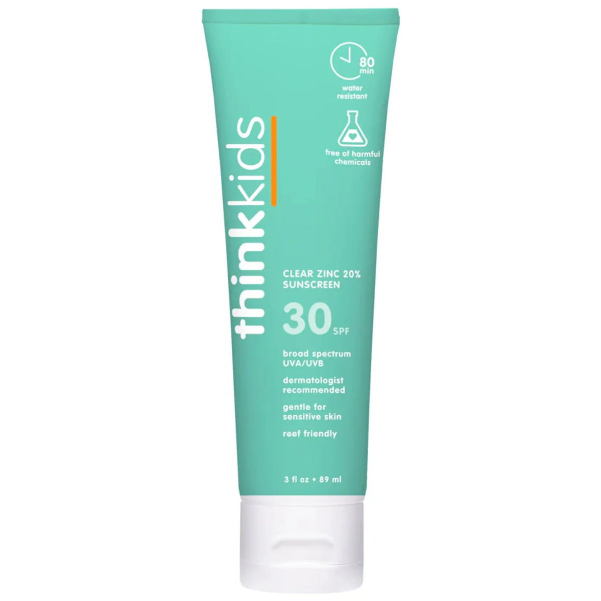 Thinksport Kid Clear Zinc Sunscreen SPF 30 89ml