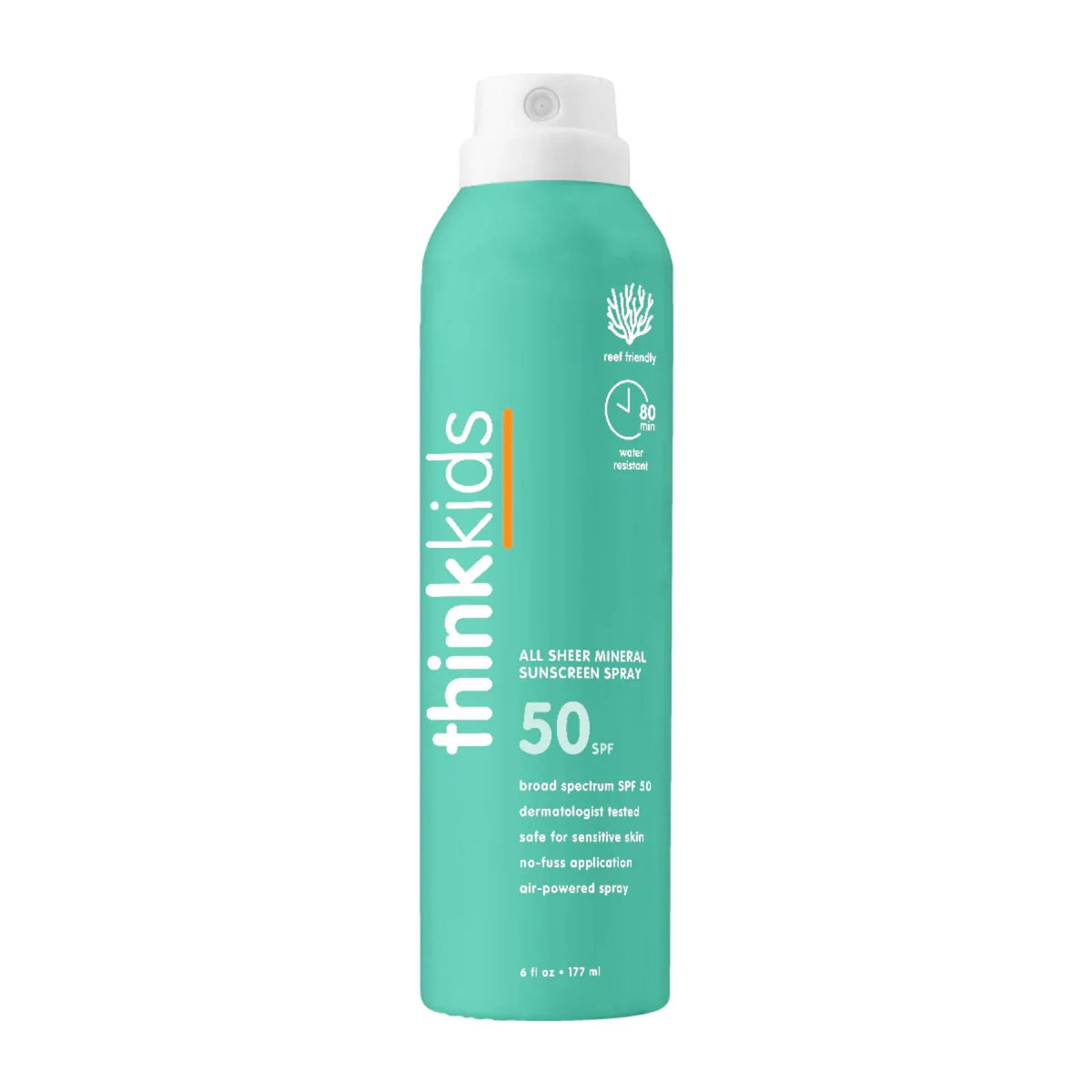 Thinksport Kid Clr Zinc Sunscrn Spray SPF50 177ml