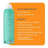 Thinksport Kid Clr Zinc Sunscrn Spray SPF50 177ml