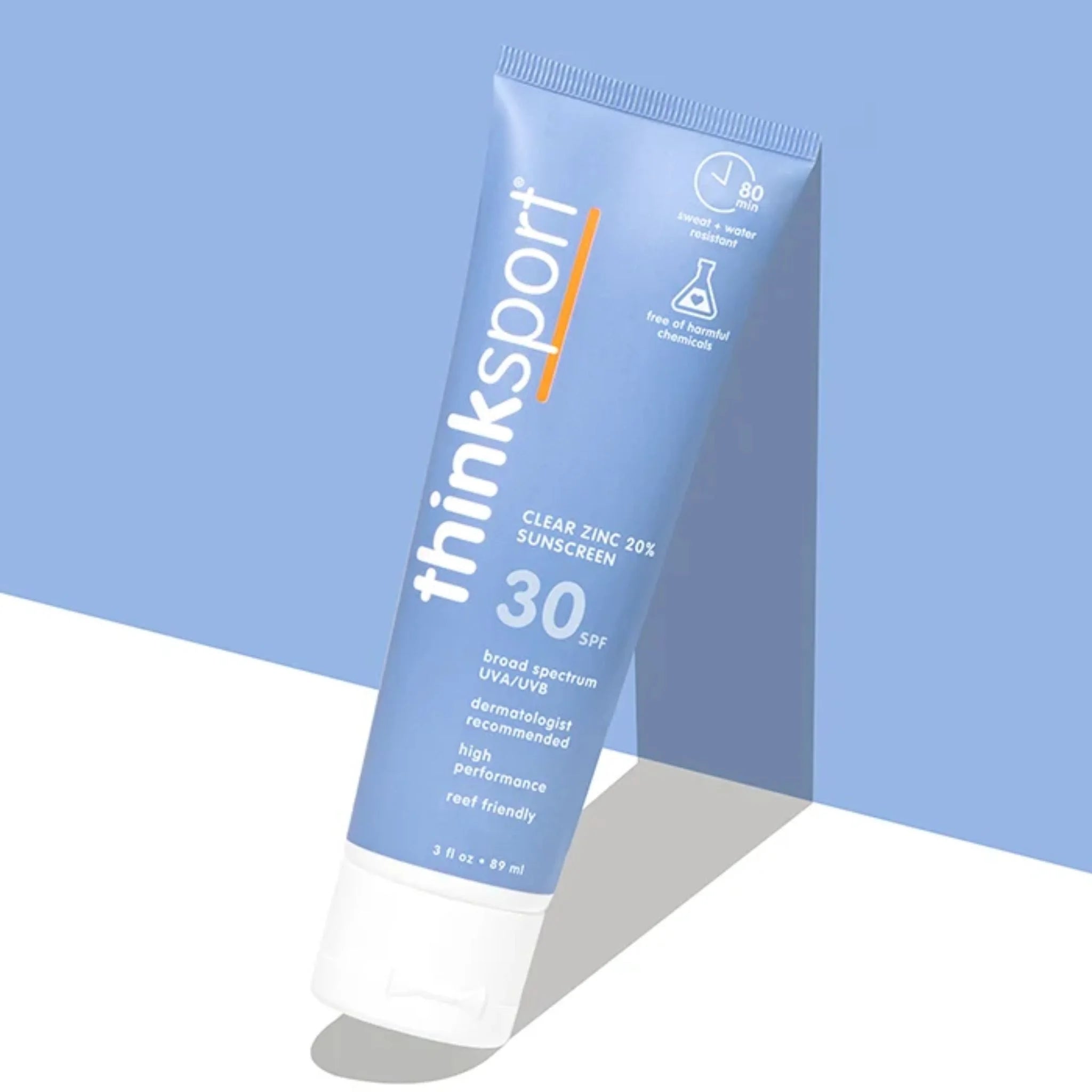 Thinksport Clear Zinc Sunscreen SPF 30 89ml