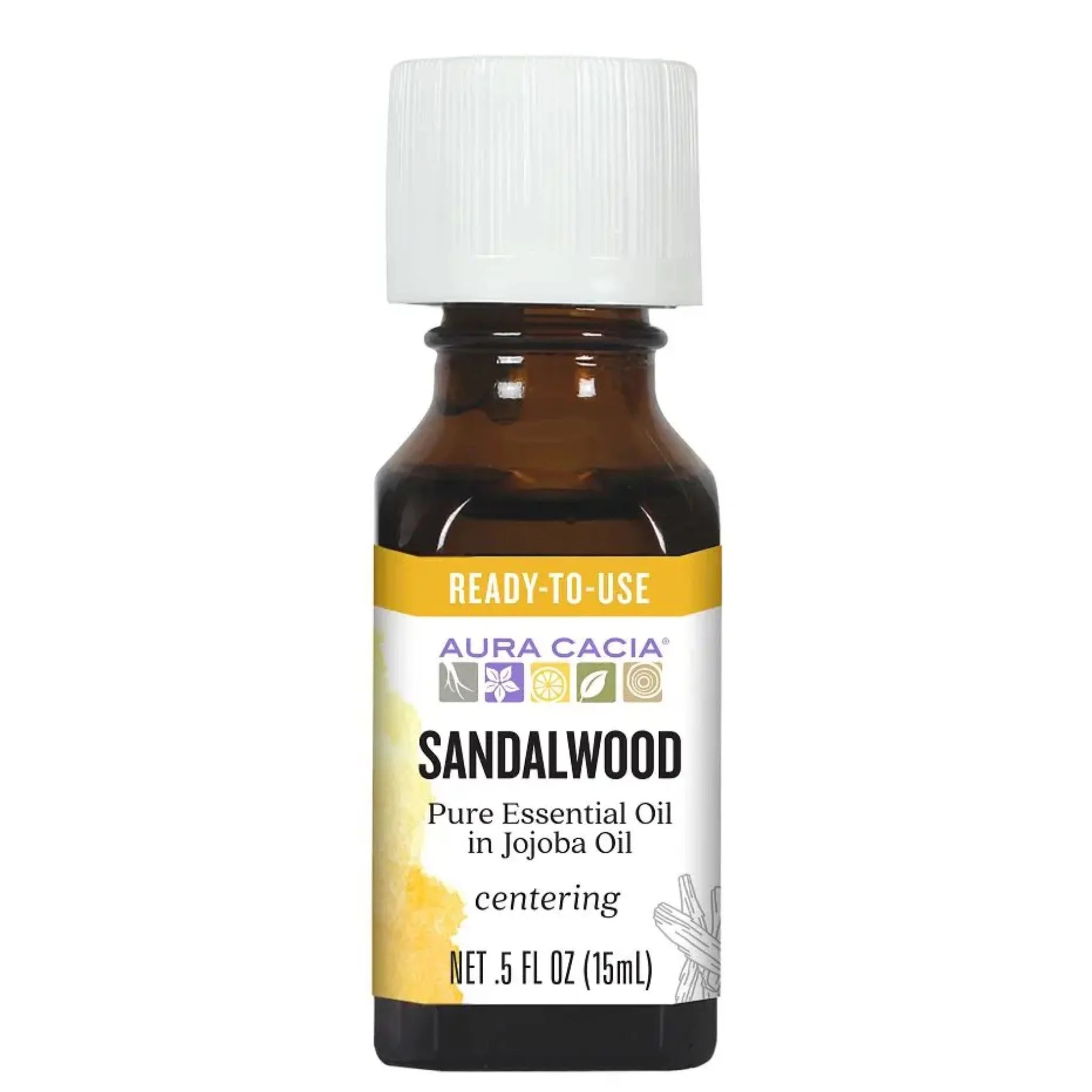 Aura Cacia Sandalwood with Jojoba Oil 15ml