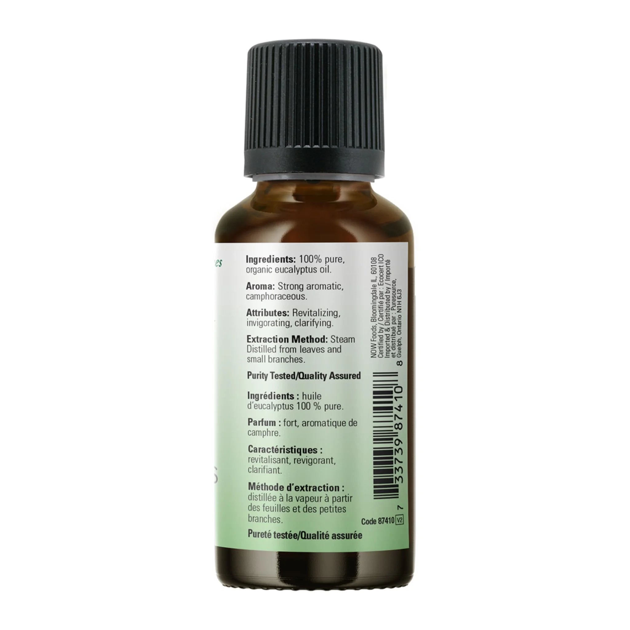 NOW Organic Eucalyptus Oil 30mL