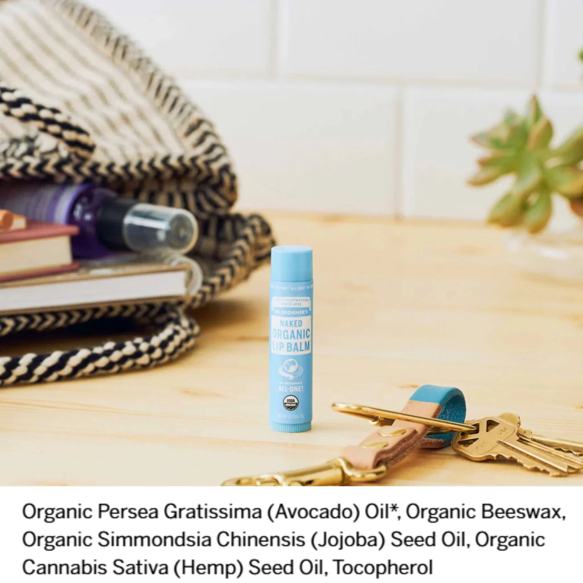Dr. Bronner's Naked Organic Lip Balm 4g
