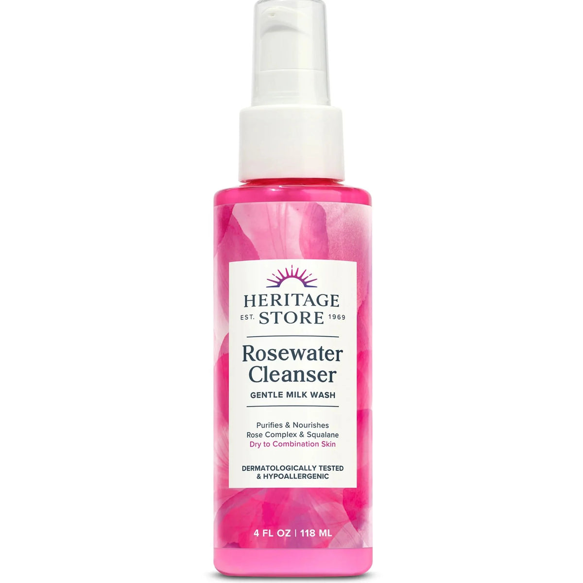 Heritage Store Rosewater Cleanser 118ml